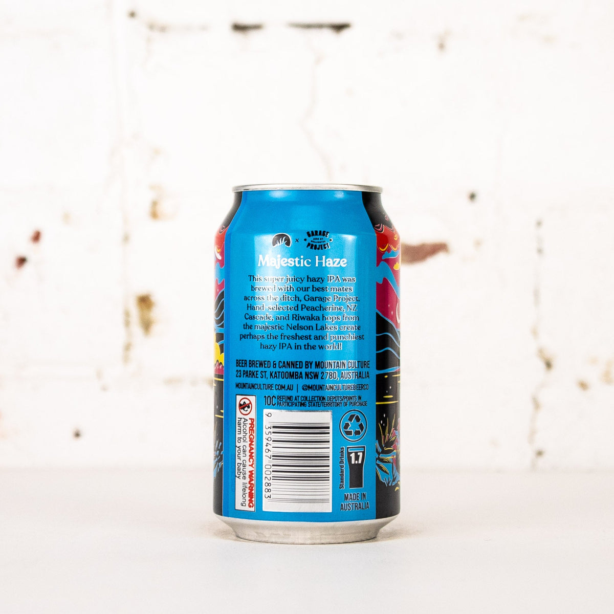Mountain Culture x Garage Project 'Majestic Haze' Hazy IPA