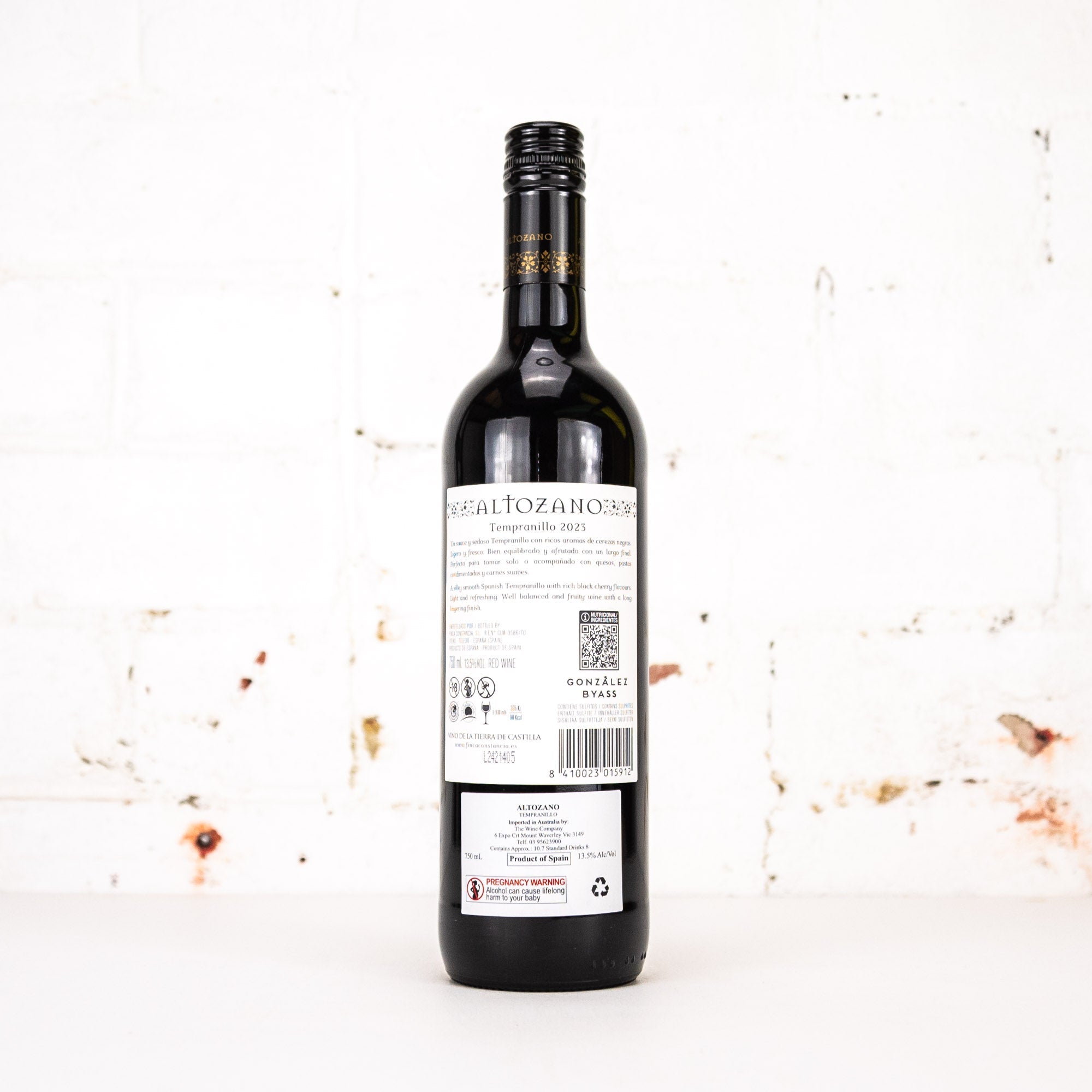 Finca Constancia - Altozano Tempranillo 750ml