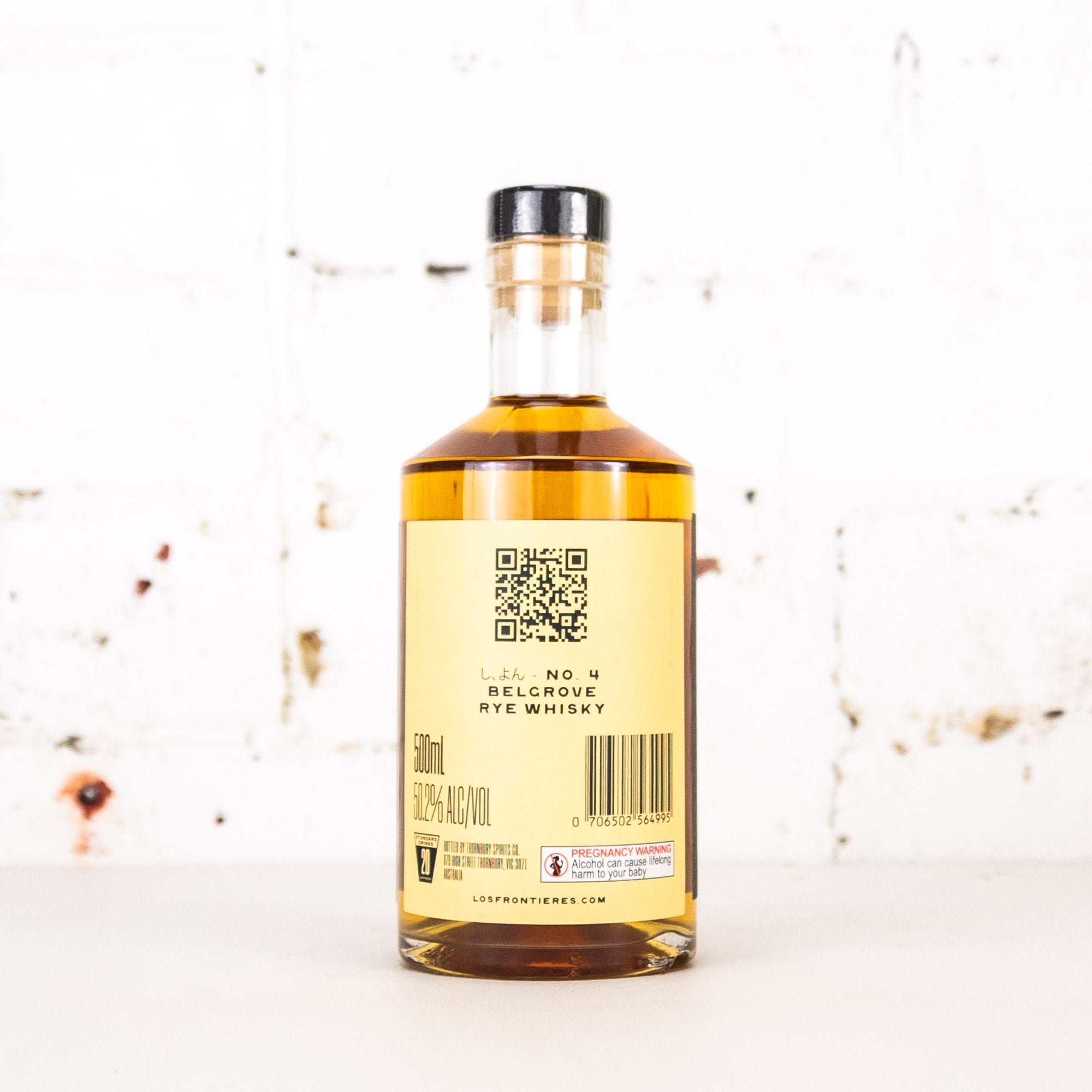 Los Frontieres - No. 4 Belgrove Rye Single Malt Whisky 500ml