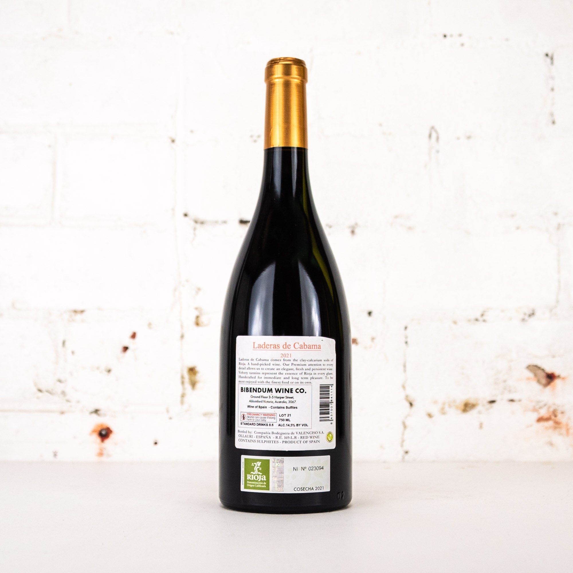 Valenciso - Rioja Laderas de Cabama 2021 750ml