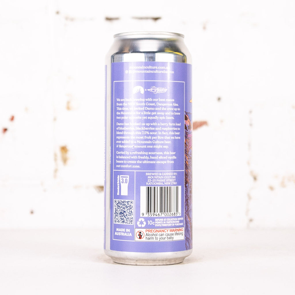 Mountain Culture x Dangerous Ales 'Escape to the Country' Mixed Berry Sour