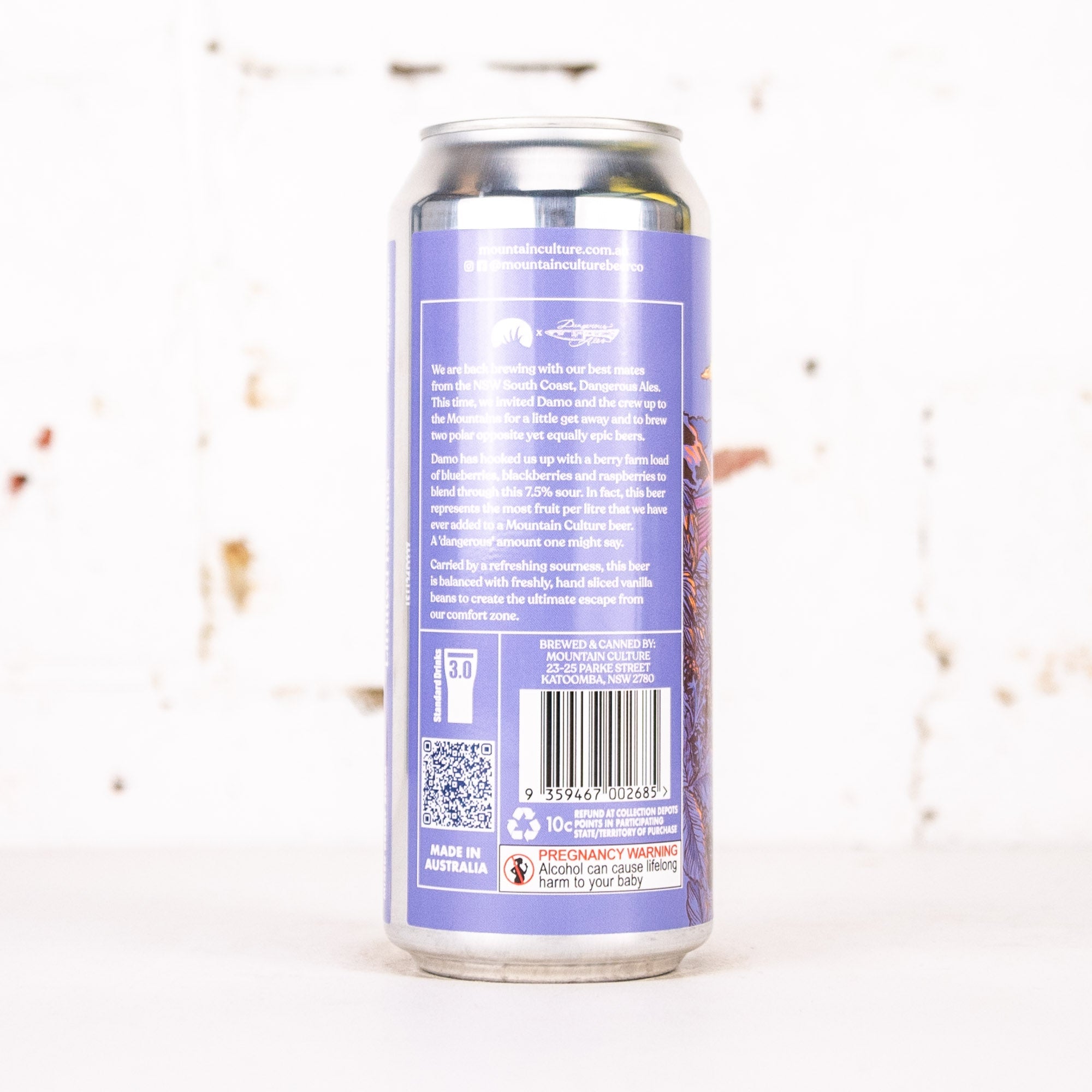 Mountain Culture x Dangerous Ales 'Escape to the Country' Mixed Berry Sour