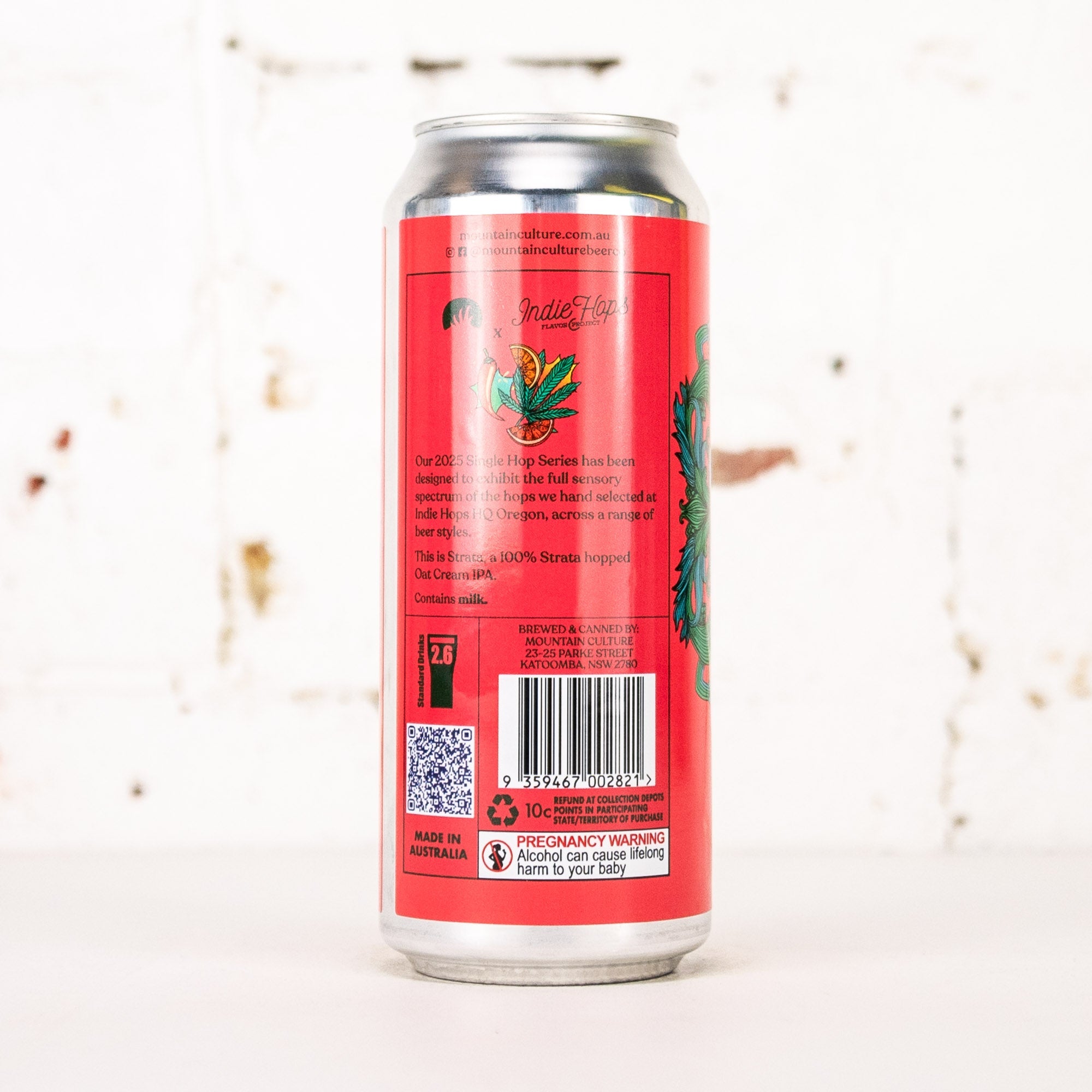 Mountain Culture - Strata Single Hop Oat Cream IPA