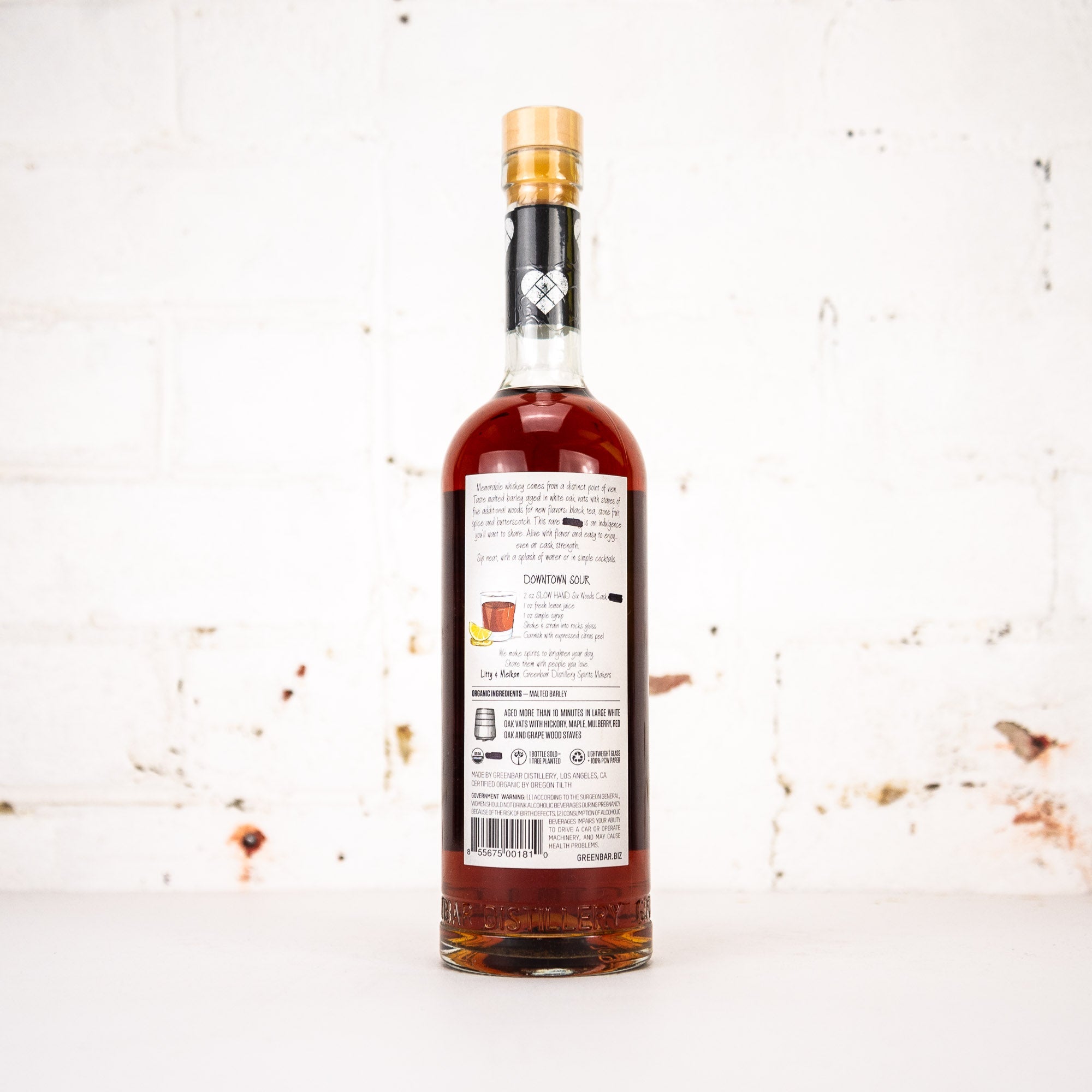 Greenbar - Slow Hand Six Woods Organic Whiskey 750ml