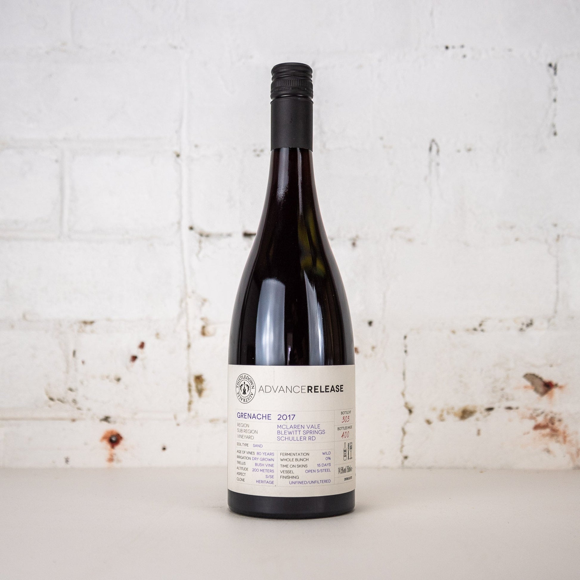 Thistledown - Advance Release Schuller Rd Grenache 2017 750ml