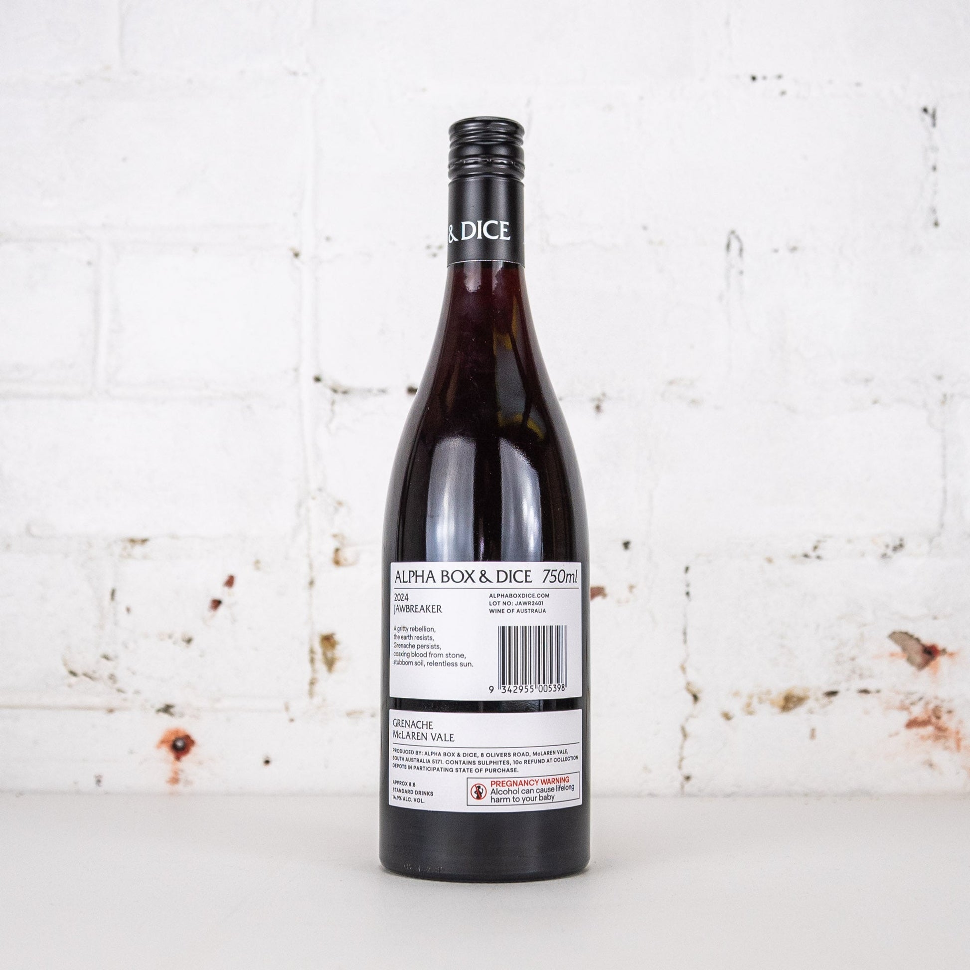 Alpha Box & Dice - Jawbreaker Grenache 2024 750ml