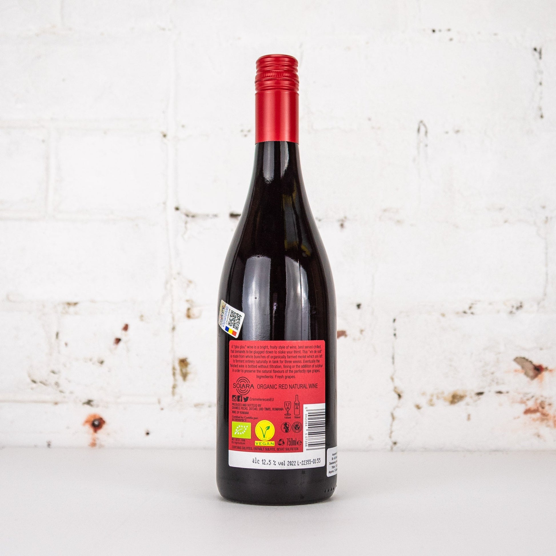 Cramele Recas - Solara Glou Glou Natural Red 750ml