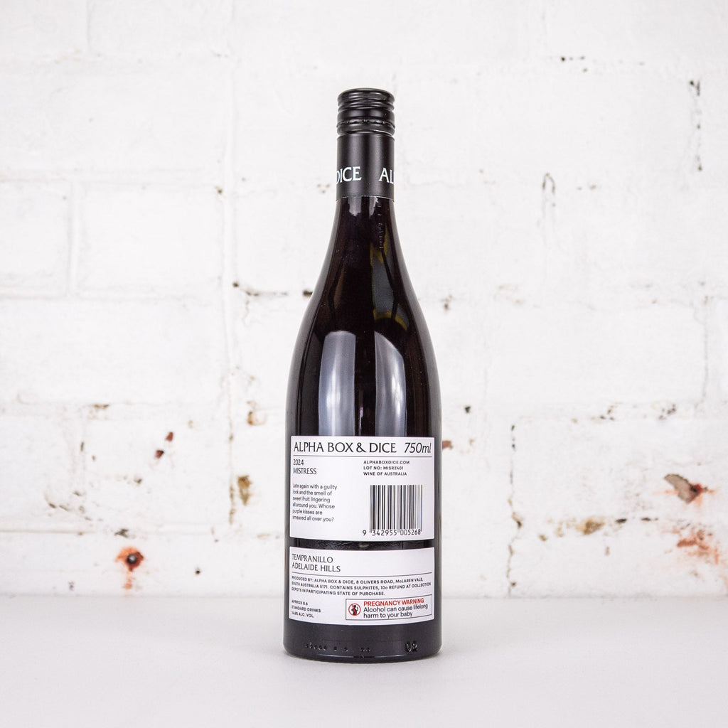Alpha Box & Dice - Mistress Tempranillo 2024 750ml