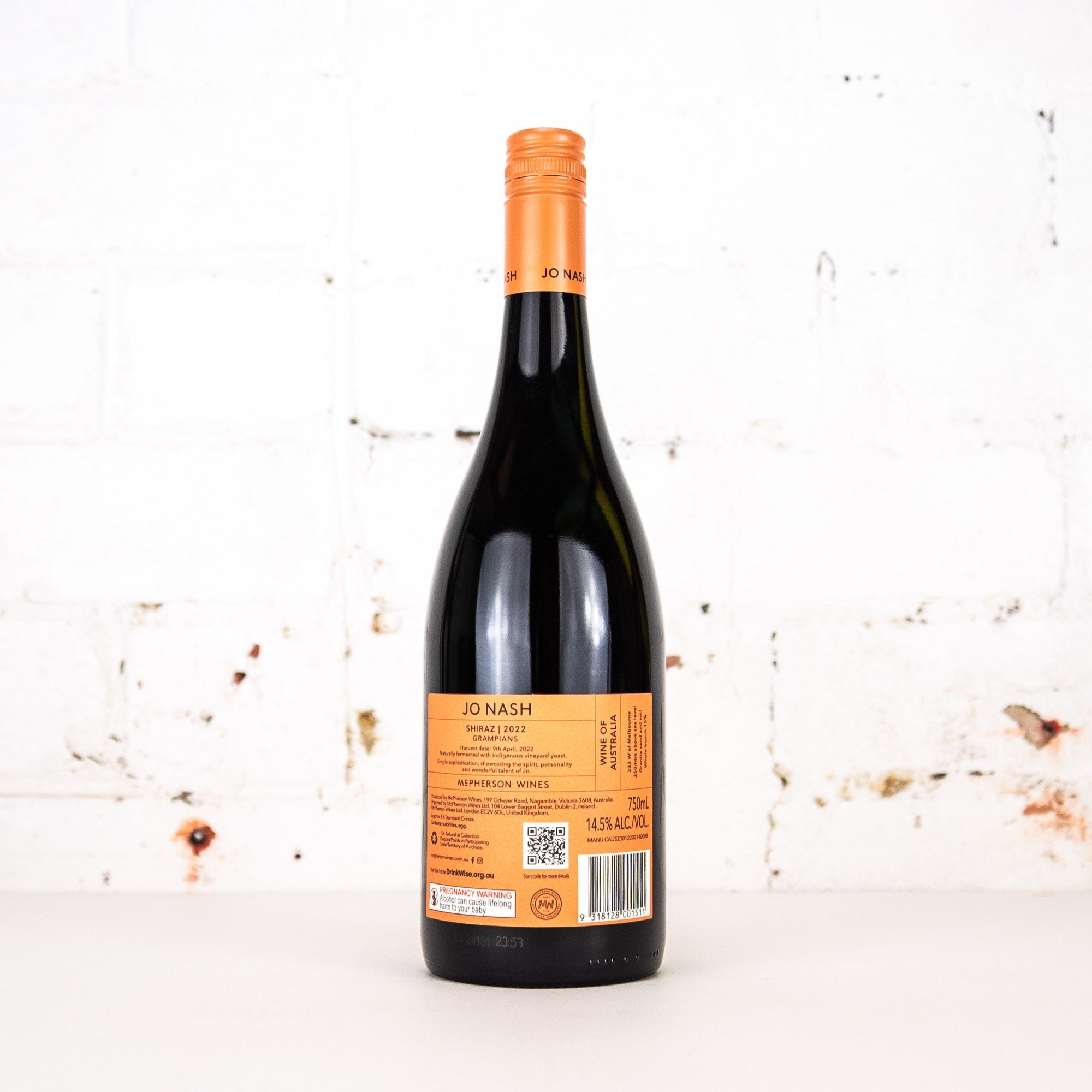 Jo Nash - Shiraz 750ml