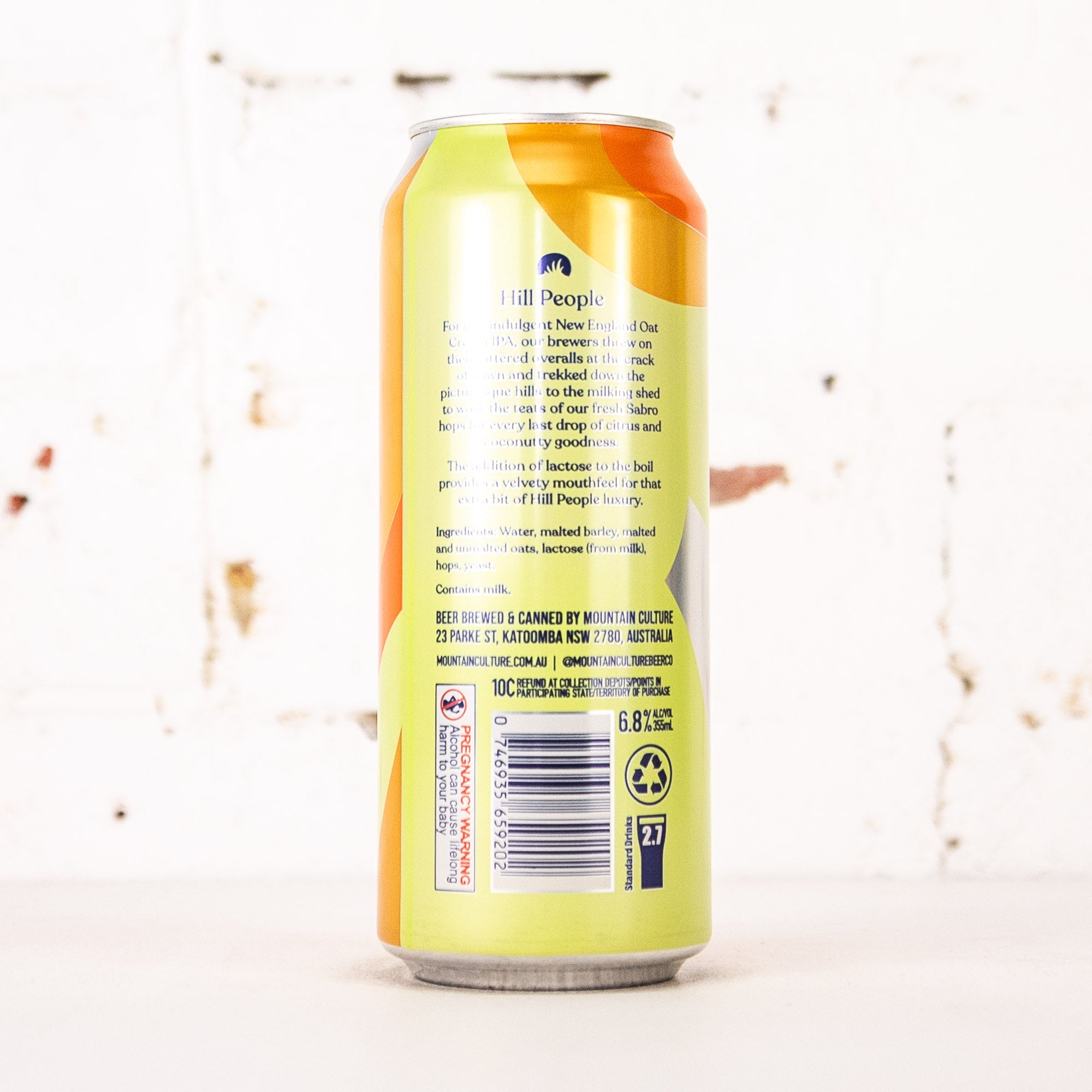 Mountain Culture - Hill People Oat Cream IPA