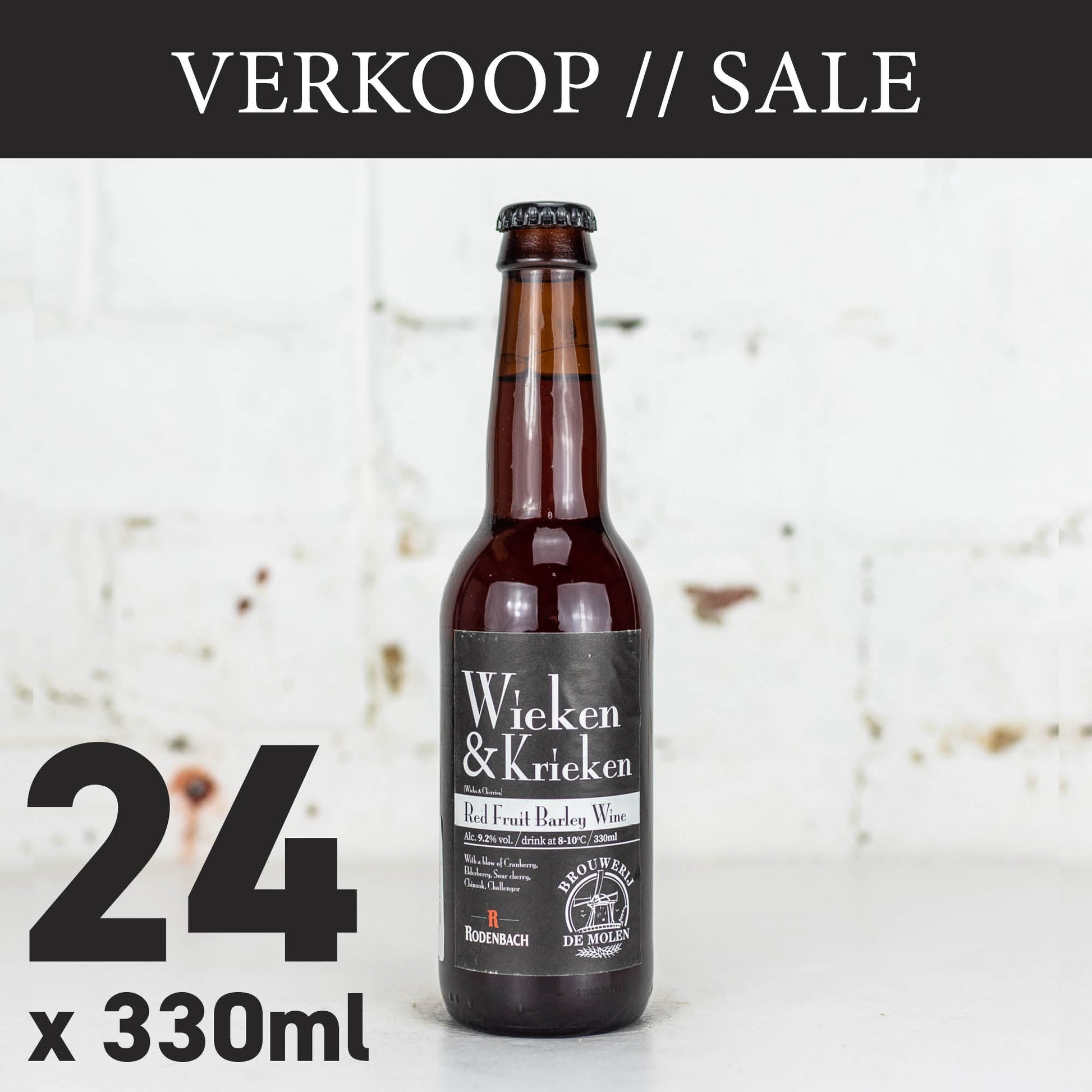 De Molen x Rodenbach 'Wieken & Krieken' Red Fruit Barley Wine 330ml SALE