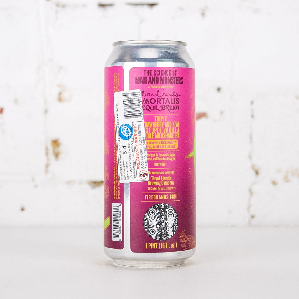 Tired Hands x Equilibrium x Mortalis 'The Science of Man & Monsters' Triple Strawberry Vanilla Double Milkshake IPA