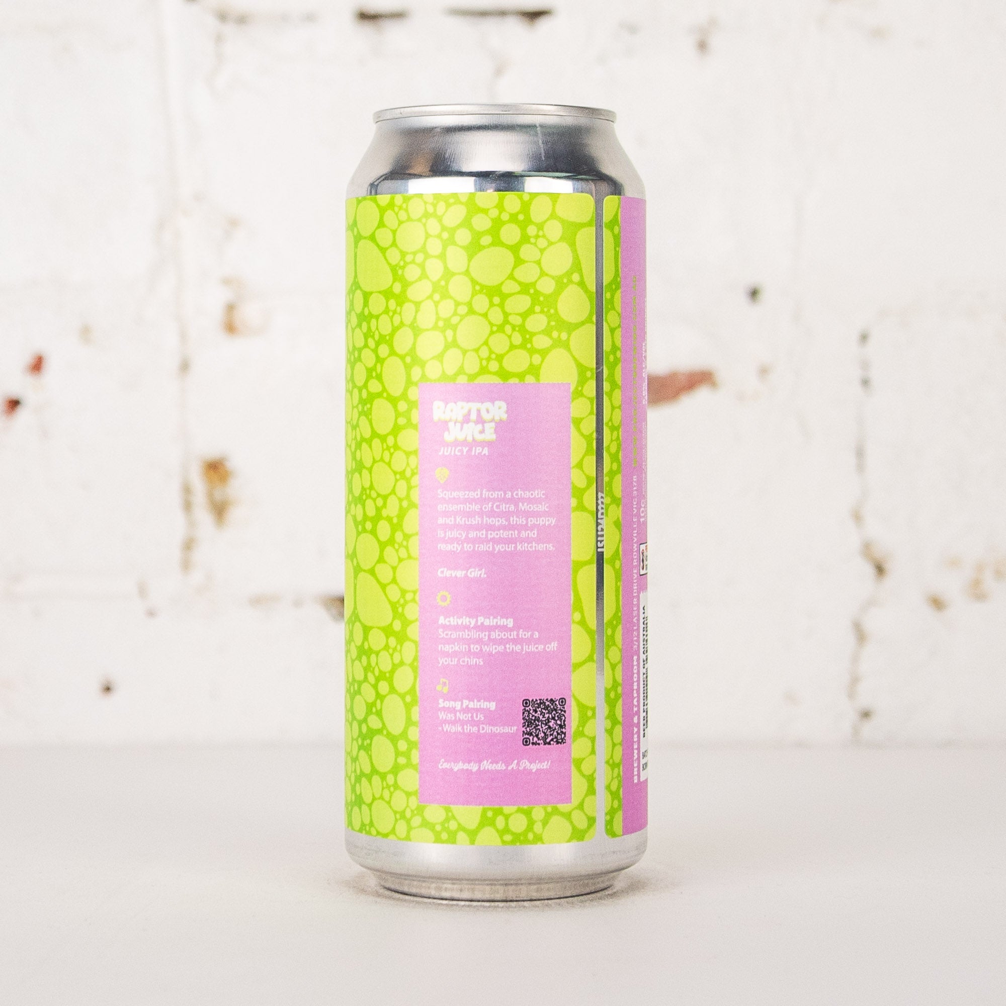 Project Brewing - Raptor Juice Juicy IPA