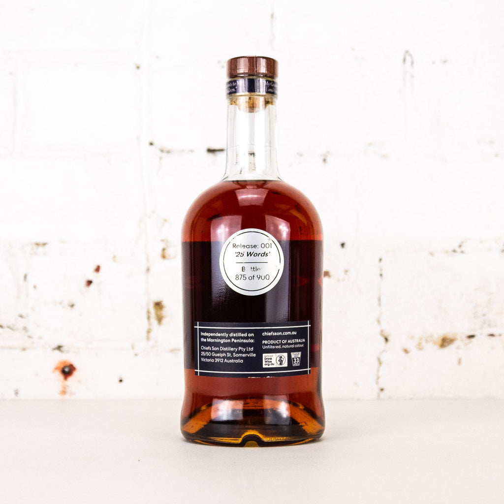 Chiefs Son - 900 Standard 60% Release 001 '25 Words' 700ml