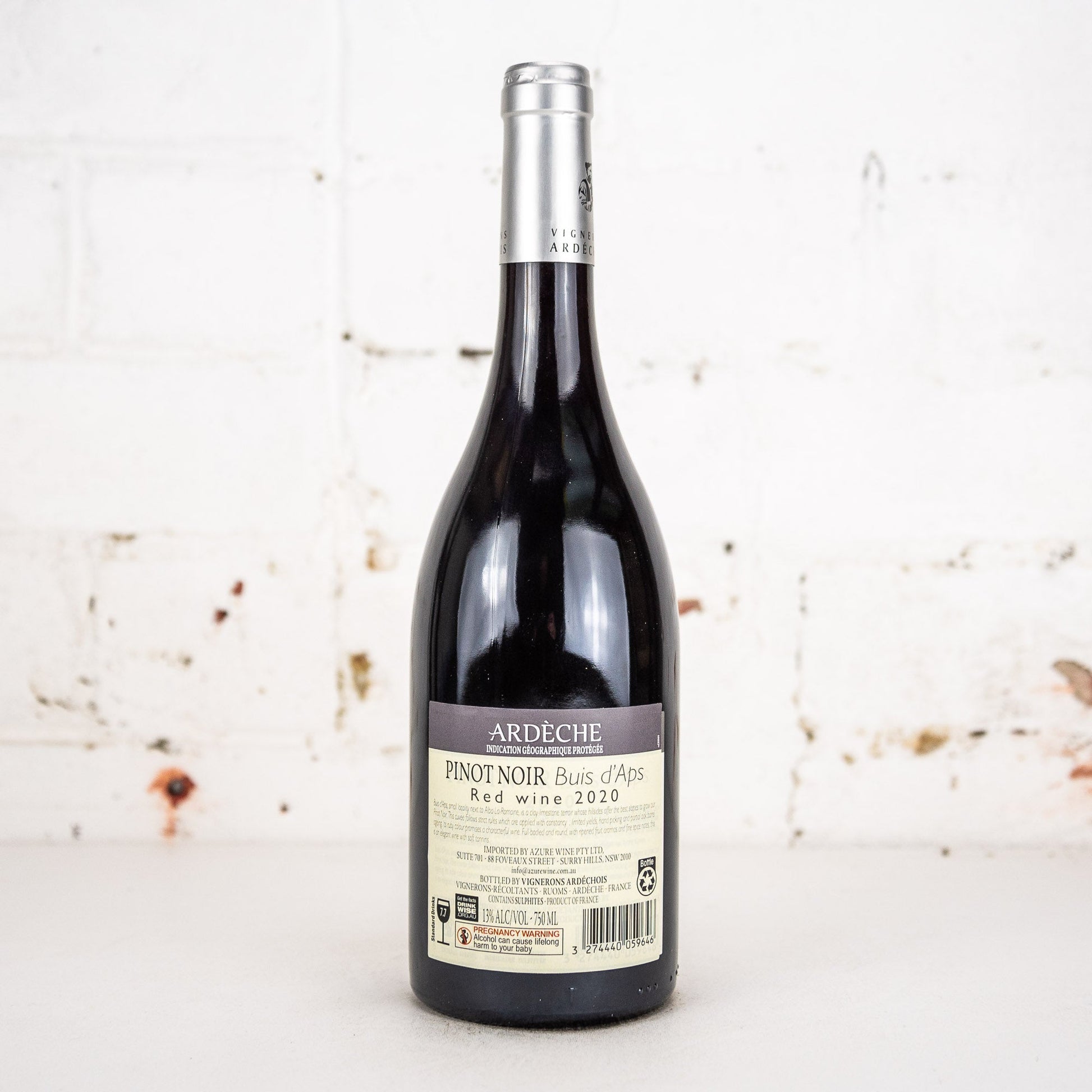 Vignerons Ardechois - Buis D'Apt Pinot Noir 2020 750ml