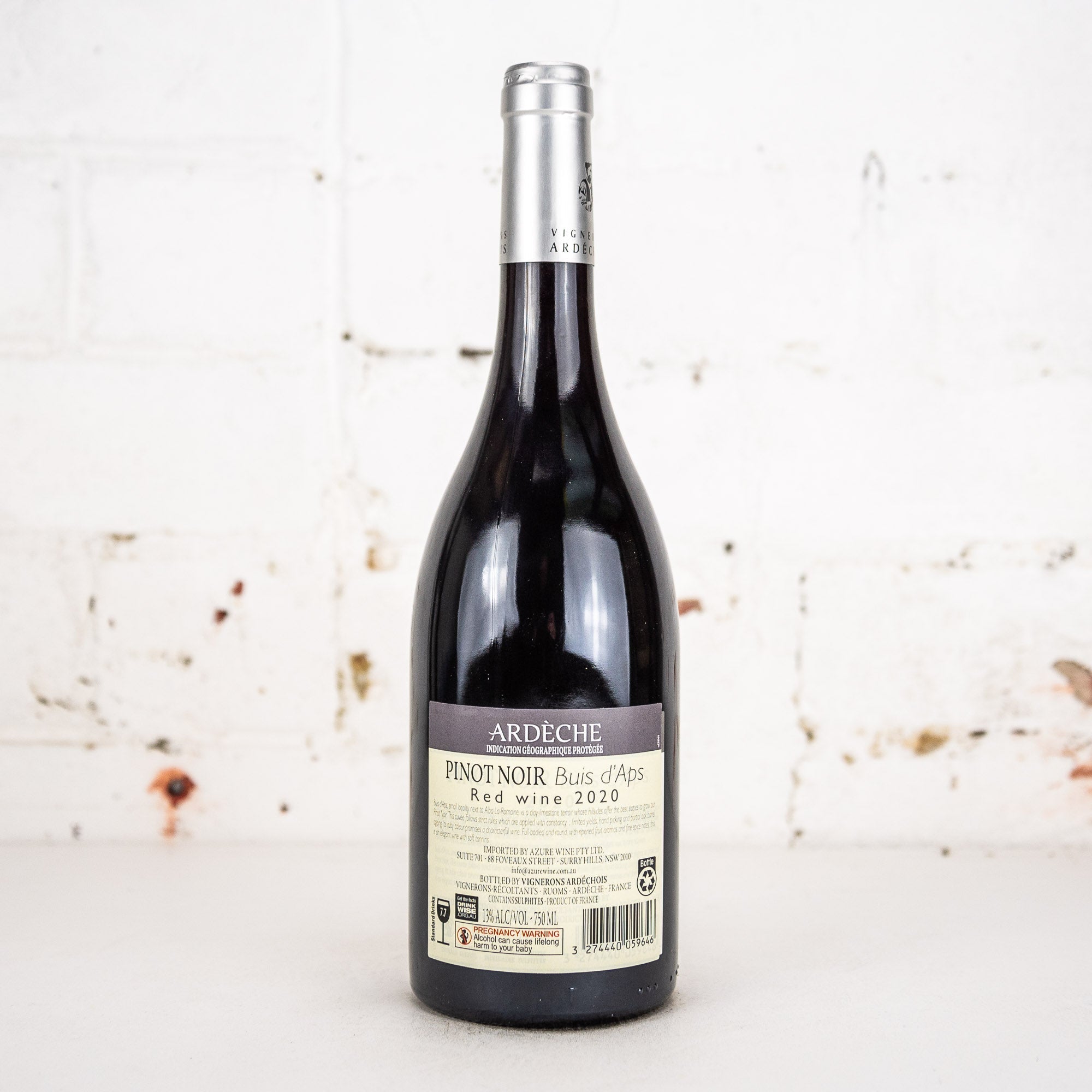 Vignerons Ardechois - Buis D'Apt Pinot Noir 2020 750ml