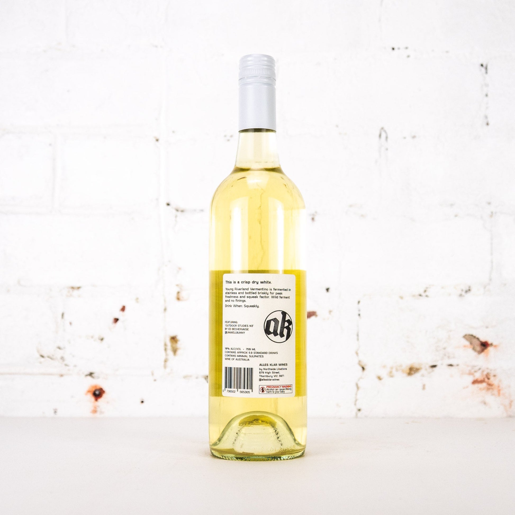 Alles Klar - Squeaky Cheese  Vermentino 750ml