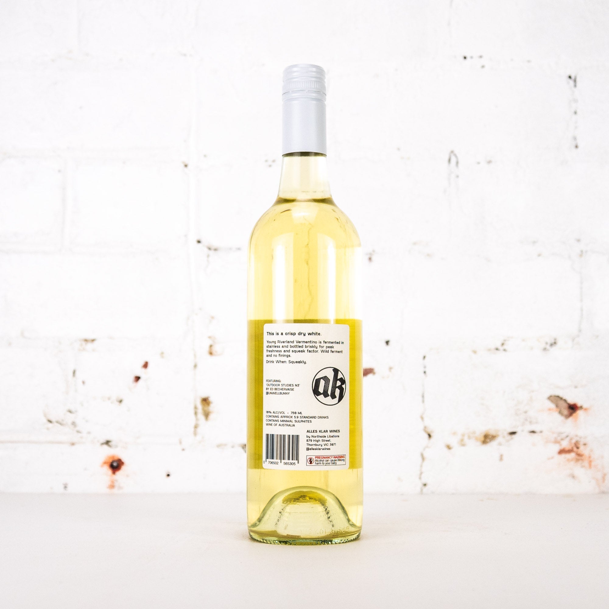 Alles Klar - Squeaky Cheese  Vermentino 750ml