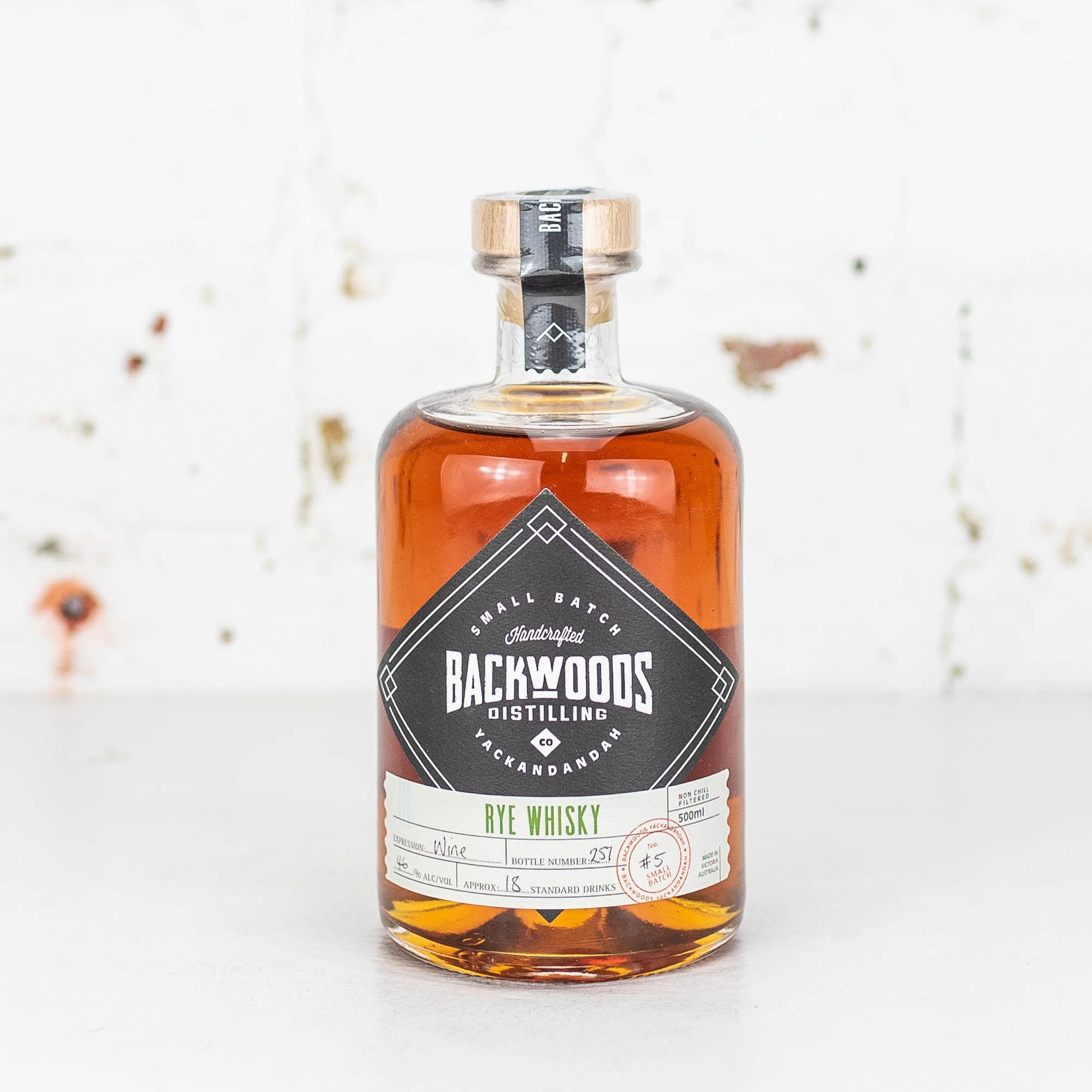 Backwoods - Rye Whisky #5 Wine Cask 46% 500ml