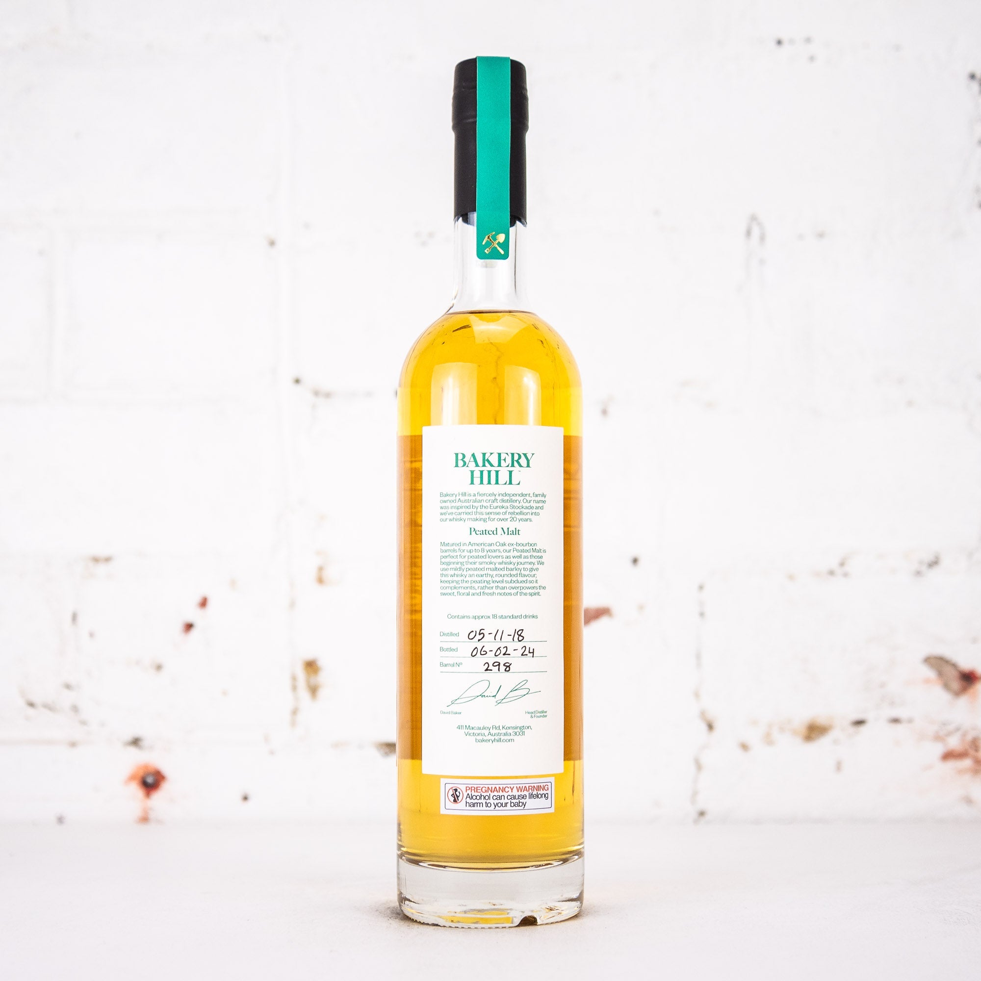 Bakery Hill - Peated Malt Single Malt 500ml