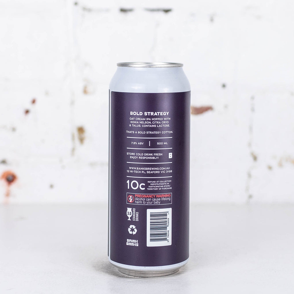Banks - Bold Strategy Oat Cream IPA