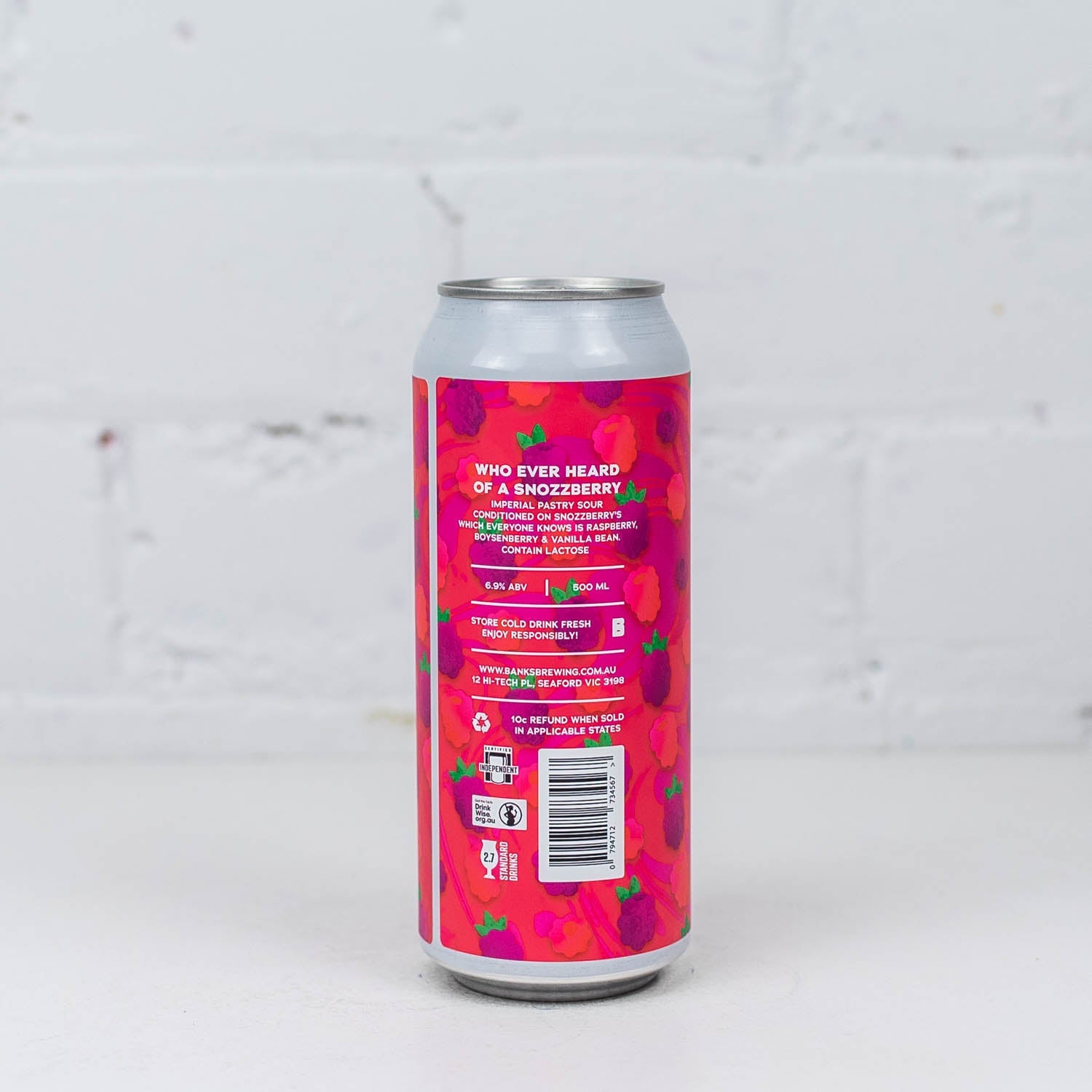 Banks - Snozzberry Raspberry & Boysenberry Imperial Pastry Sour
