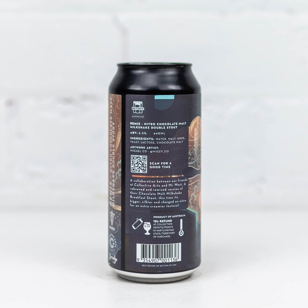 Burnley x Collective Arts x Mr West 'Remix' Nitro Chocolate Malt Milkshake Stout