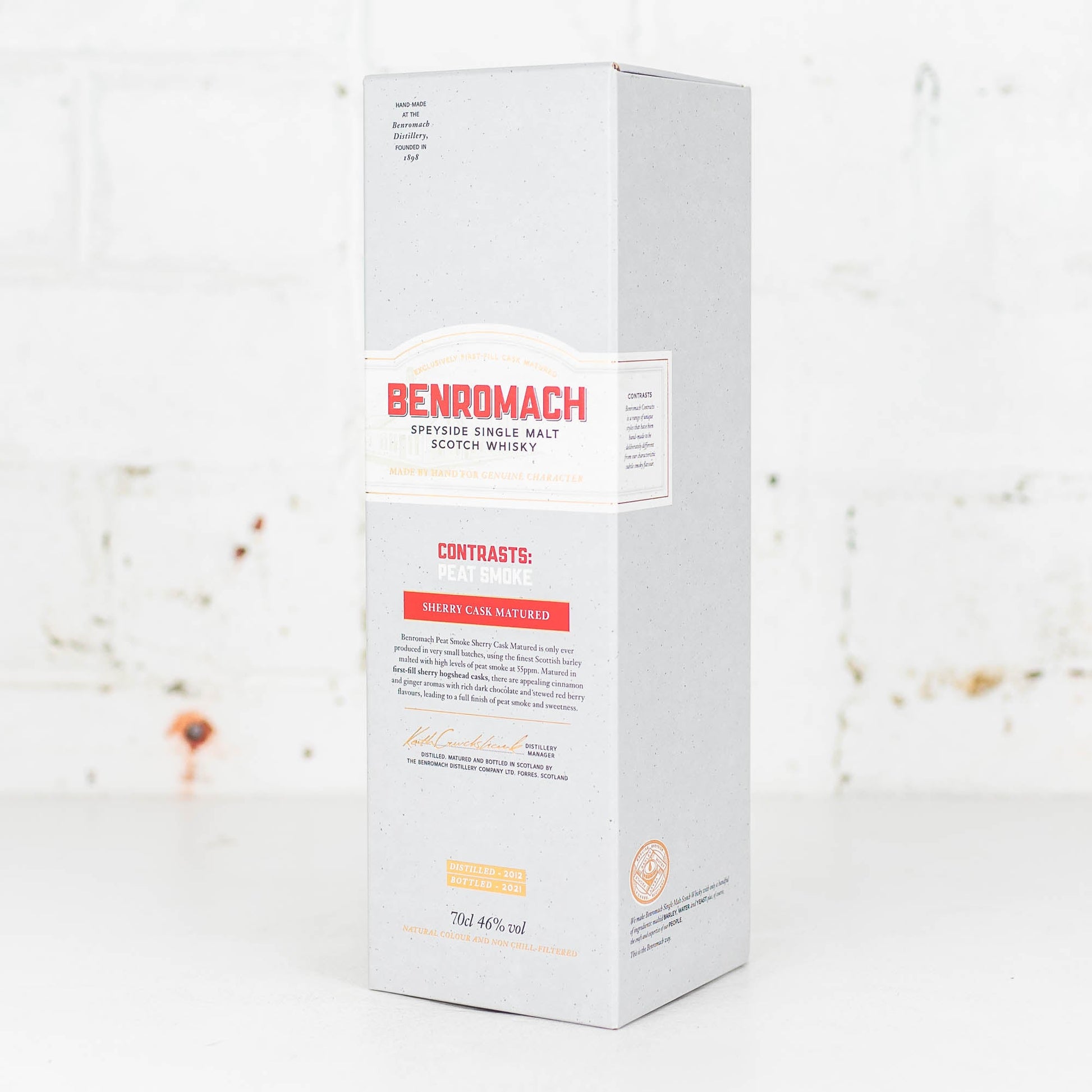 Benromach - Contrasts Peat Smoke Sherry Cask 2012 46% 700ml