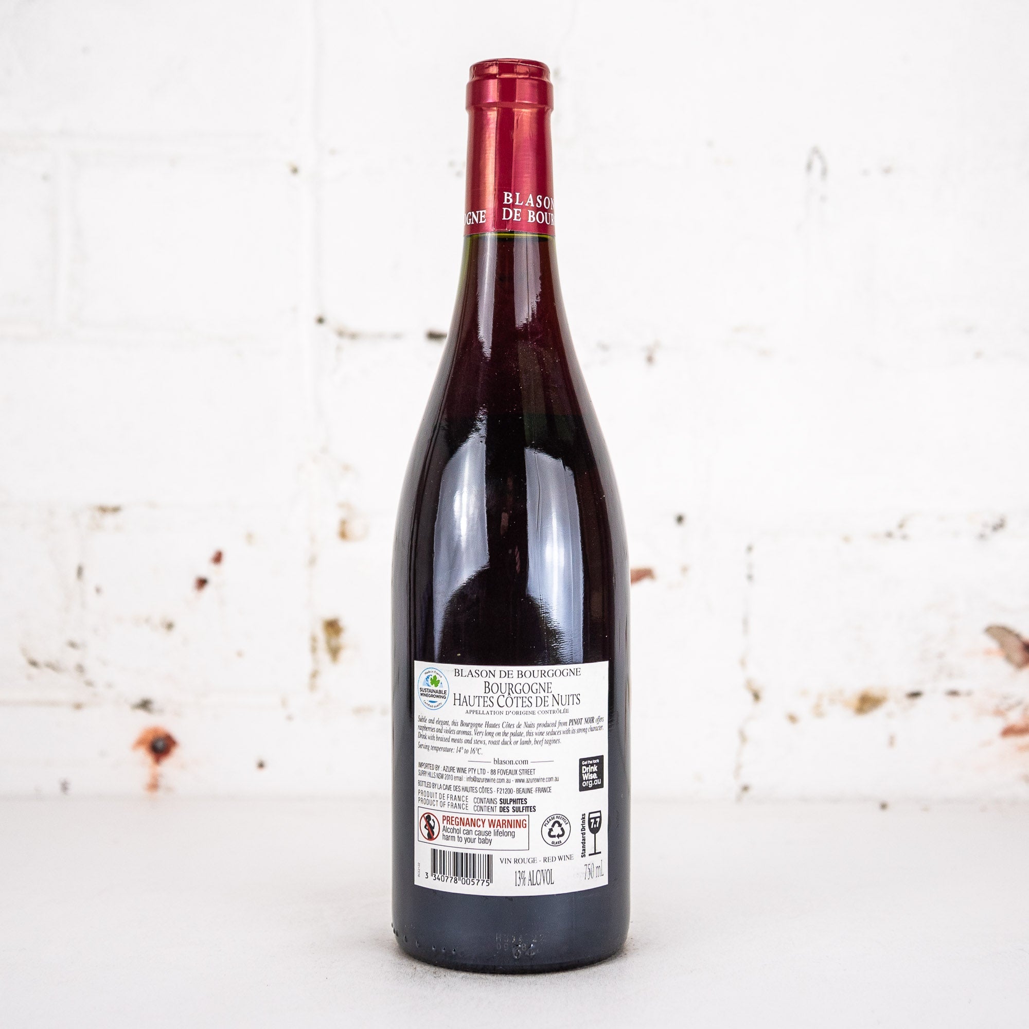 Blason de Bourgogne - Hautes Cotes de Nuits Rouge 2021 750ml