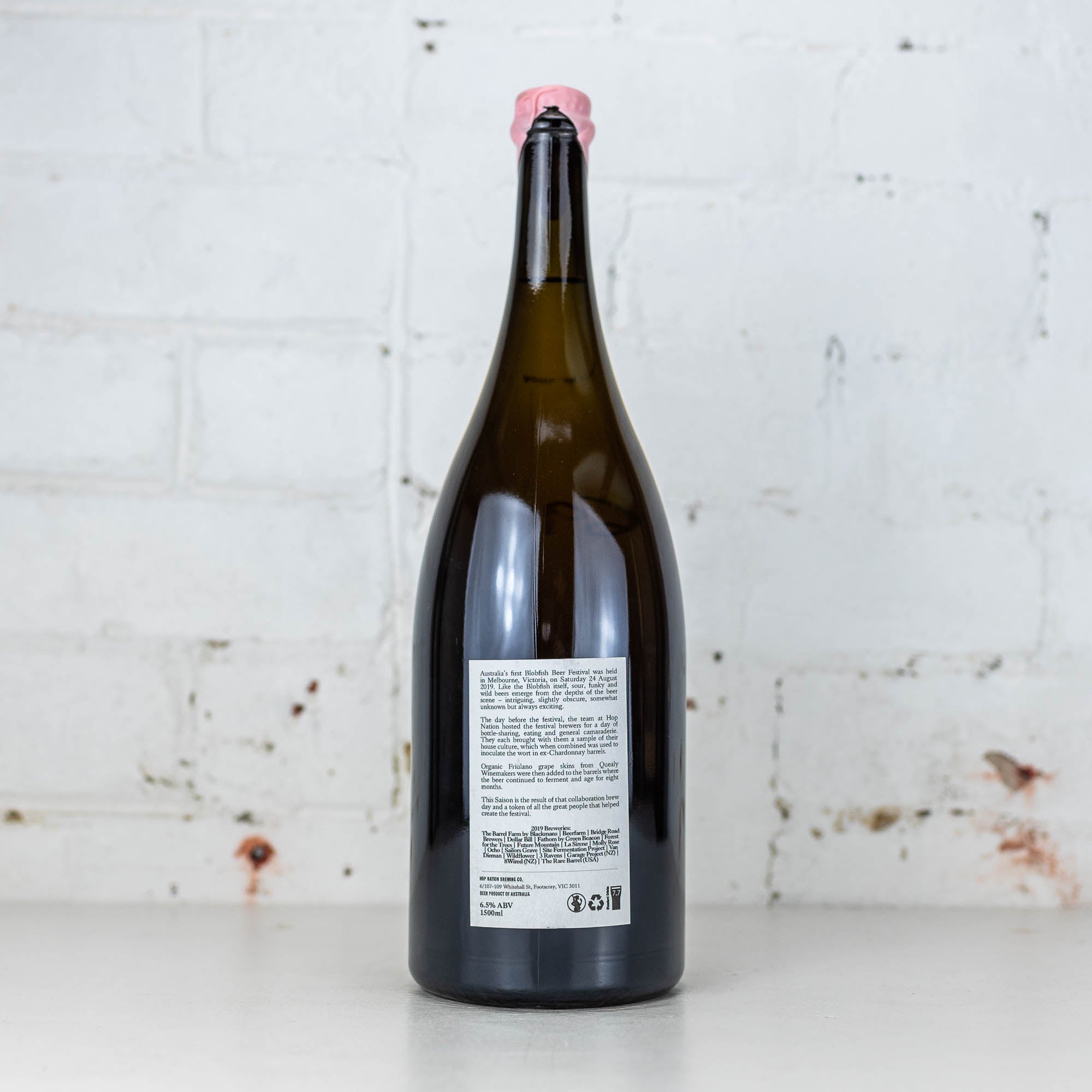 Hop Nation x Blobfish 'Collaboration' Wild Saison 2019 1.5L