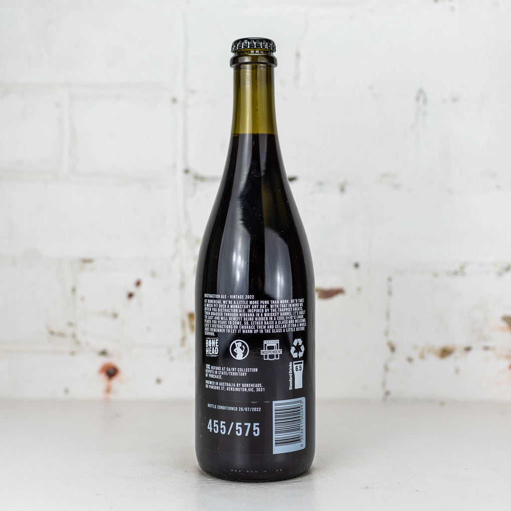 Bonehead - Distraction BA Belgian Dark Strong Ale 2022 750ml