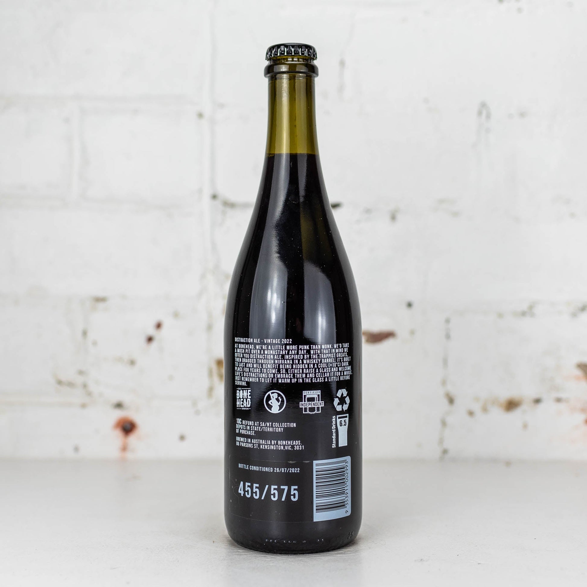 Bonehead - Distraction BA Belgian Dark Strong Ale 2022 750ml