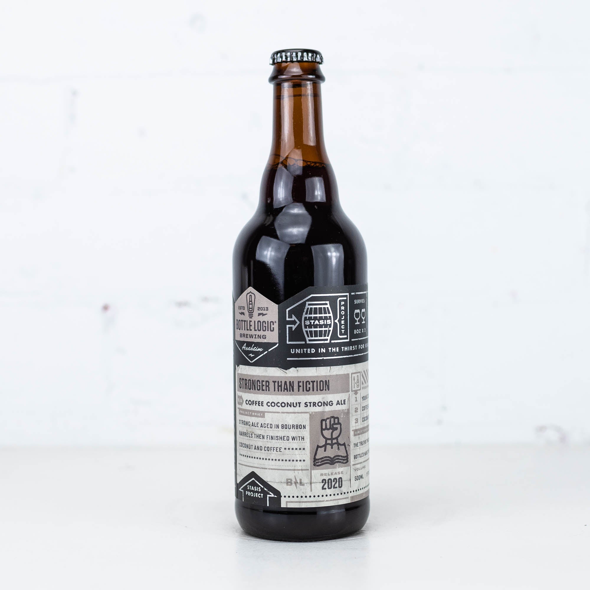 Bottle Logic - Stronger Than Fiction 2020 BA American Strong Ale 500ml