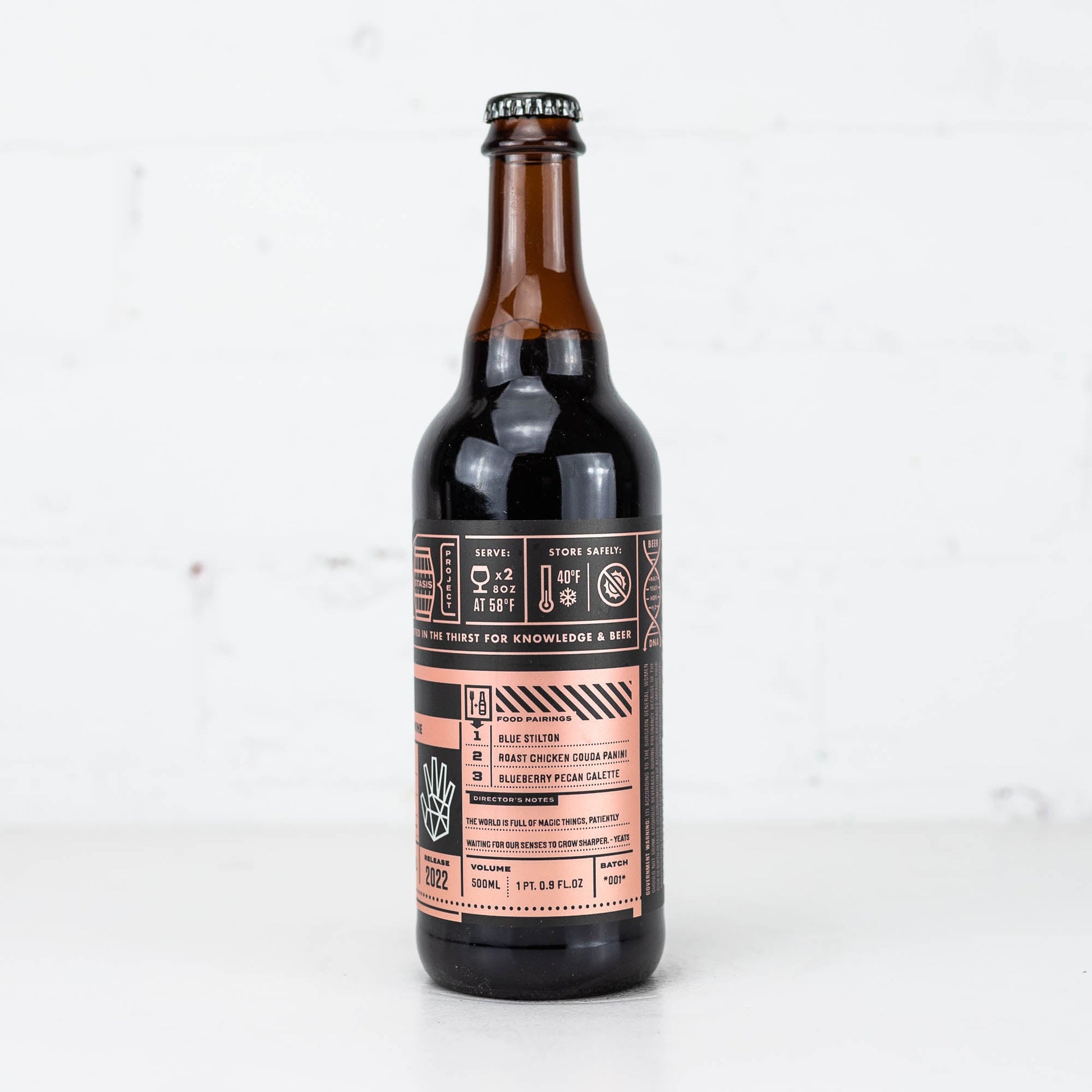 Bottle Logic - Flesh to Stone Peach Brandy BA Barleywine 2022 500ml