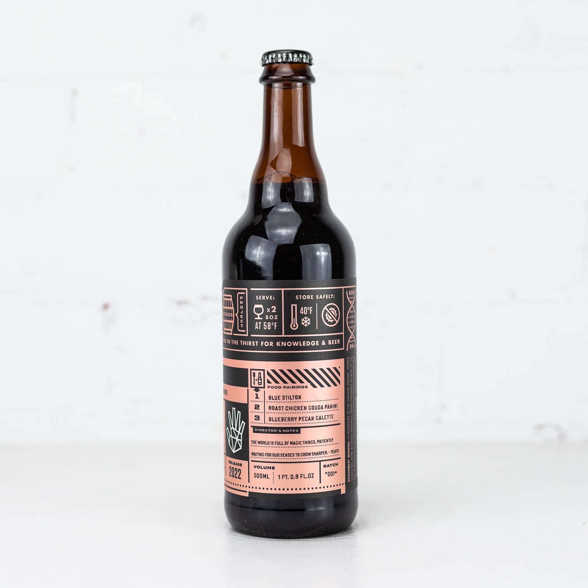 Bottle Logic - Flesh to Stone Peach Brandy BA Barleywine 2022 500ml