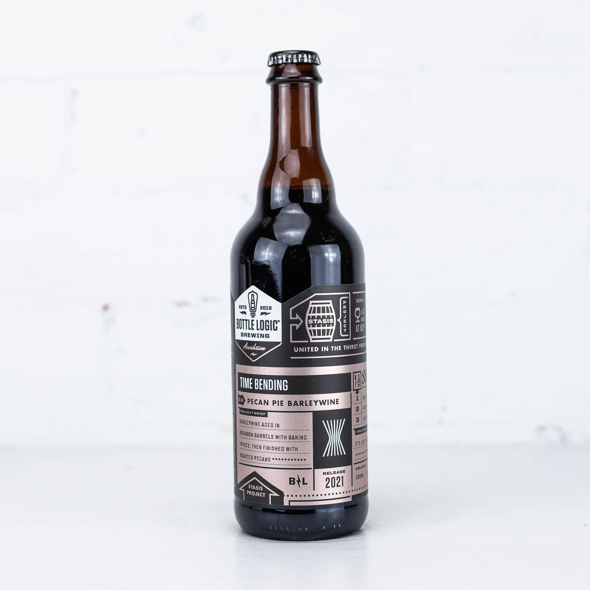 Bottle Logic - Time Bending 2021 BA Pecan Pie Barleywine 500ml