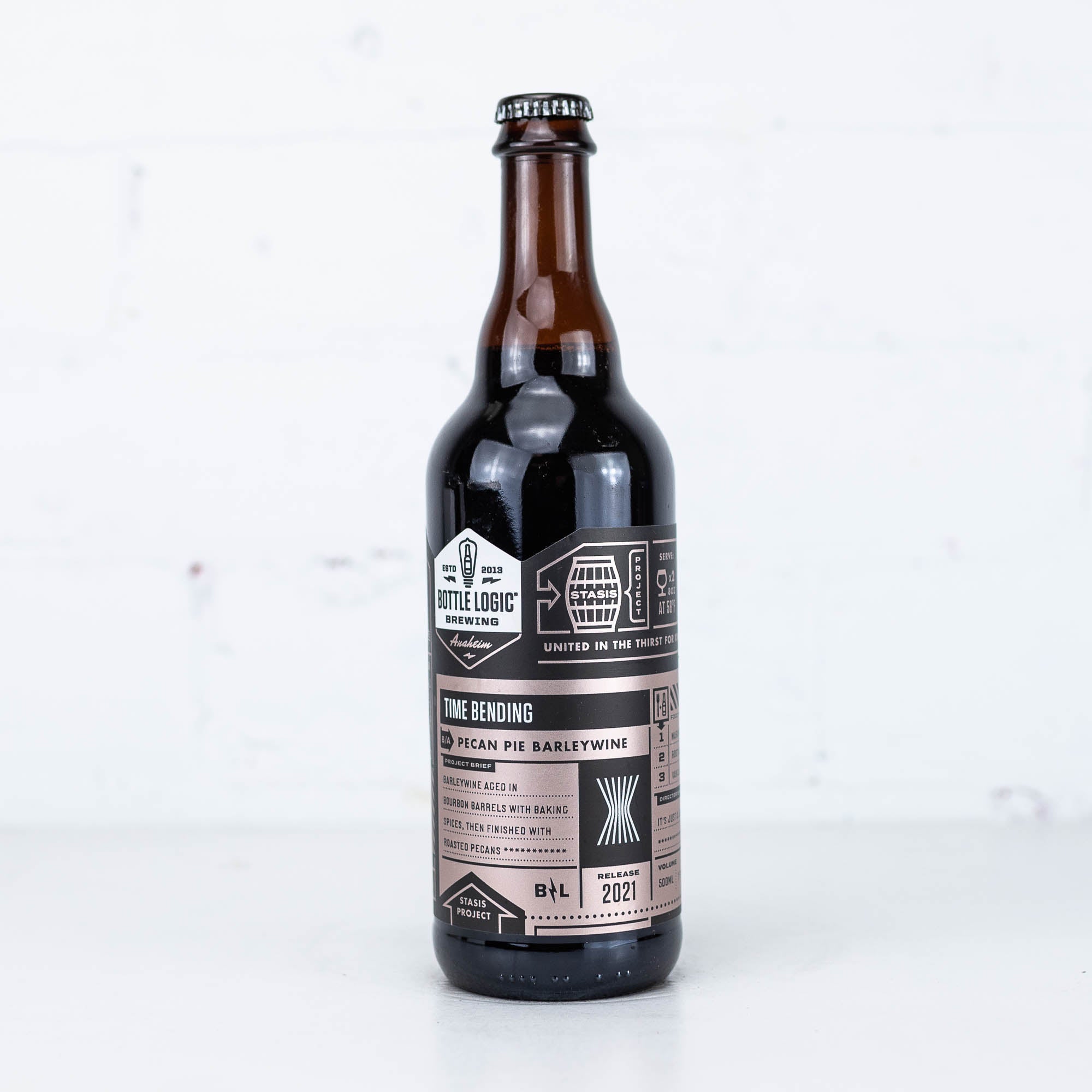 Bottle Logic - Time Bending 2021 BA Pecan Pie Barleywine 500ml