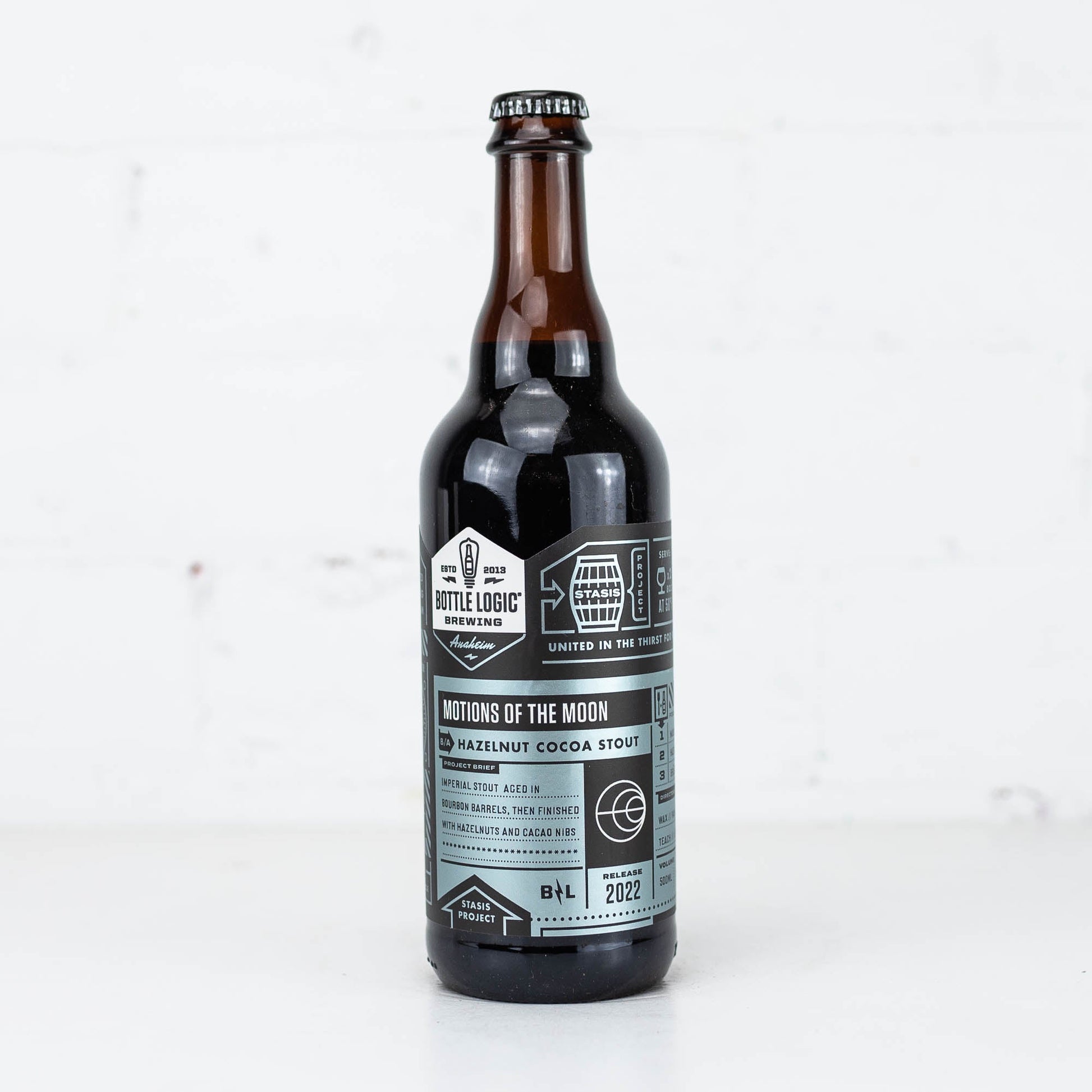 Bottle Logic - Motions of the Moon BA Hazelnut Cocoa Imperial Stout 2022 500ml