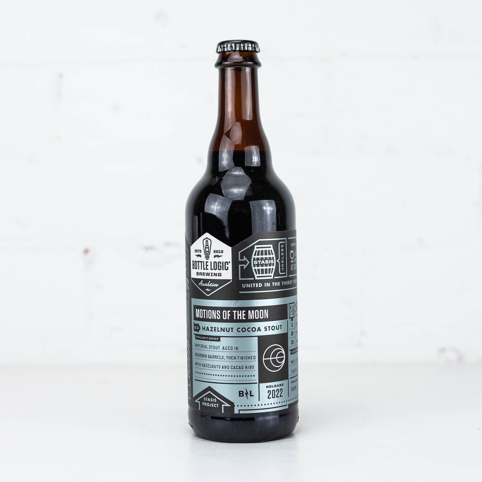 Bottle Logic - Motions of the Moon BA Hazelnut Cocoa Imperial Stout 2022 500ml