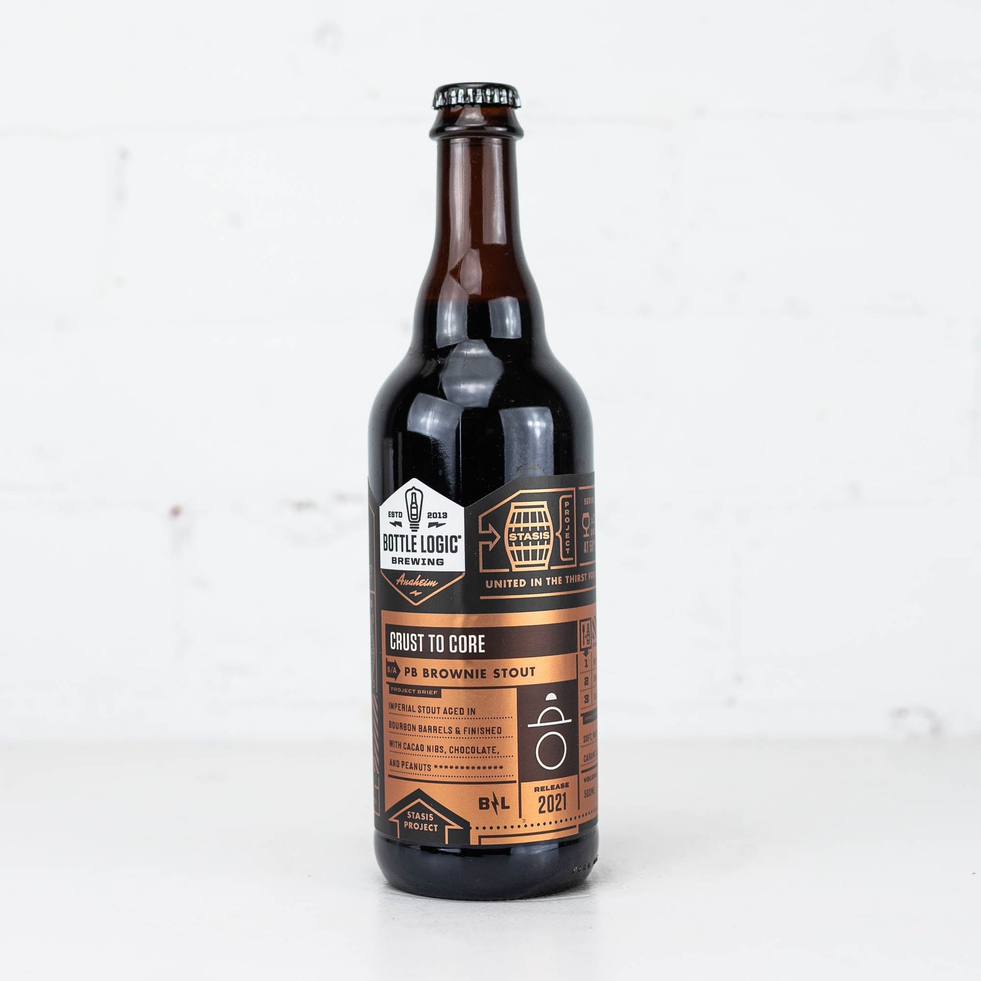 Bottle Logic - Crust to Core BA Peanut Butter Brownie Stout 500ml