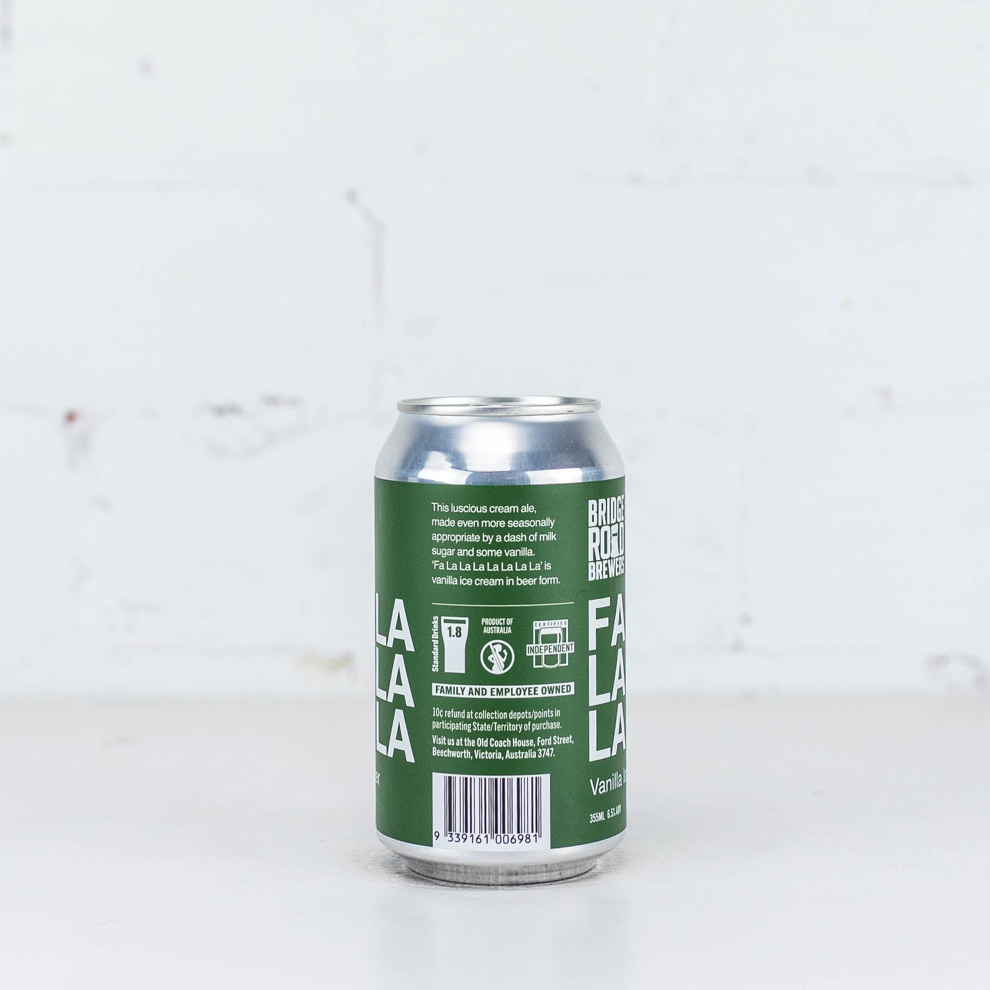 Bridge Road - Fa La La La La La La La La Vanilla Ice Cream Beer