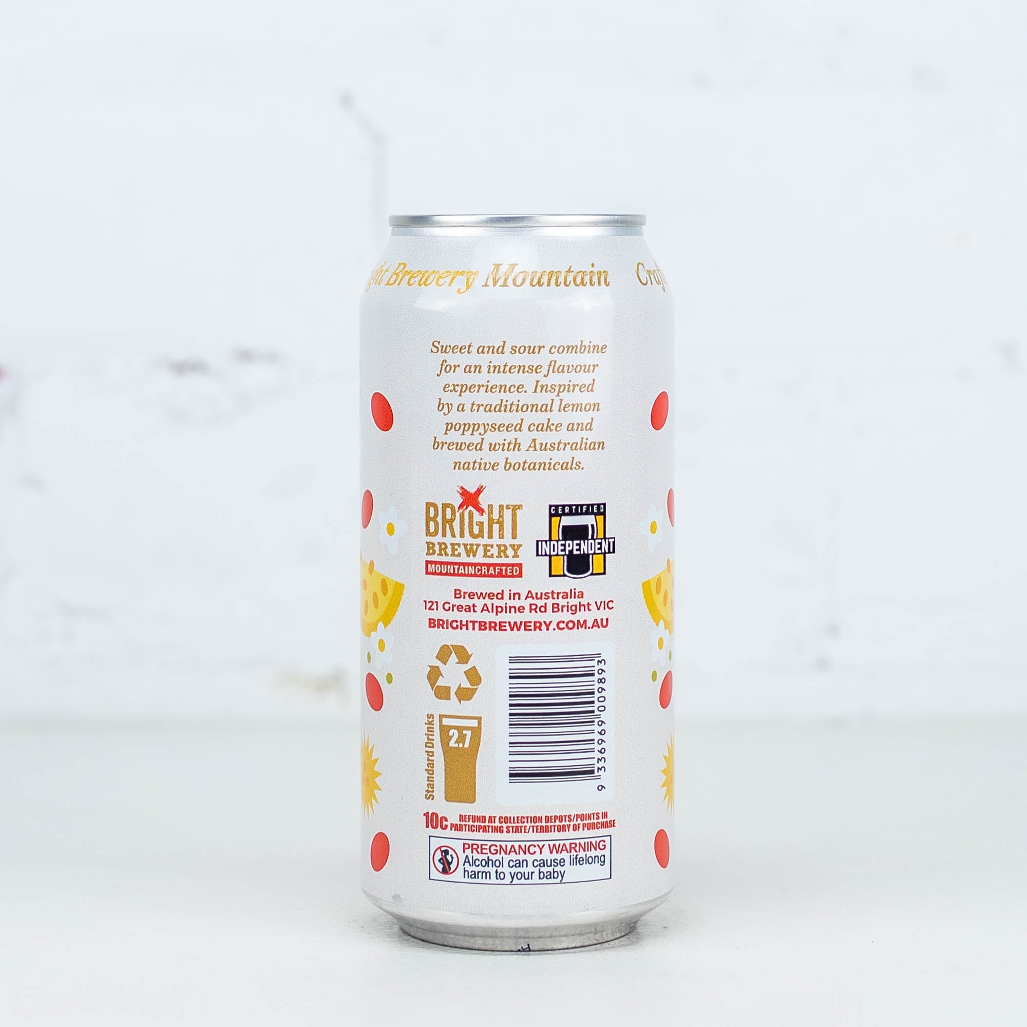 Bright - Lemon Myrtle & Wattleseed Imperial Pastry Sour