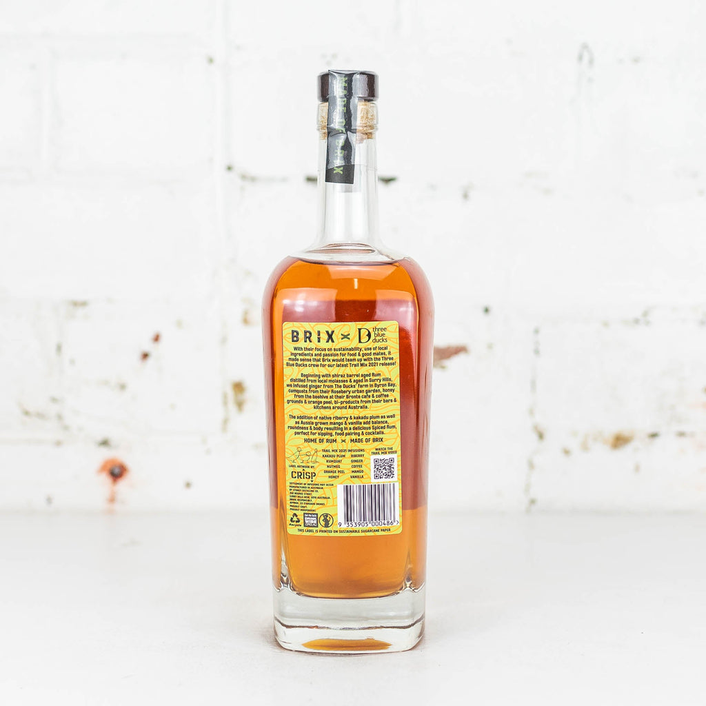 Brix x Three Blue Ducks 'Trail Mix 2021' Spiced Rum 700ml