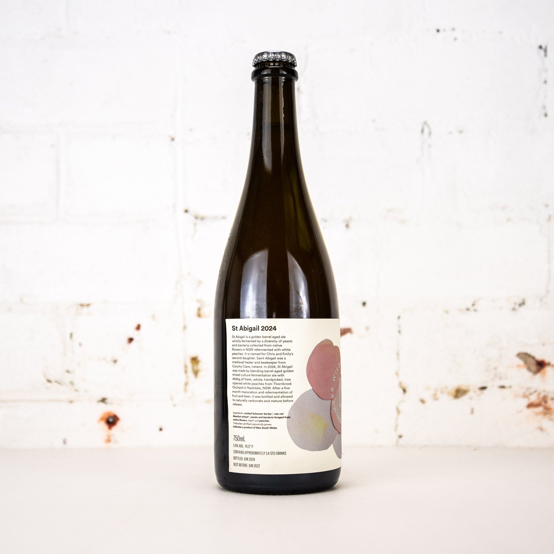 Wildflower - St Abigail 2024: White Peach 750ml