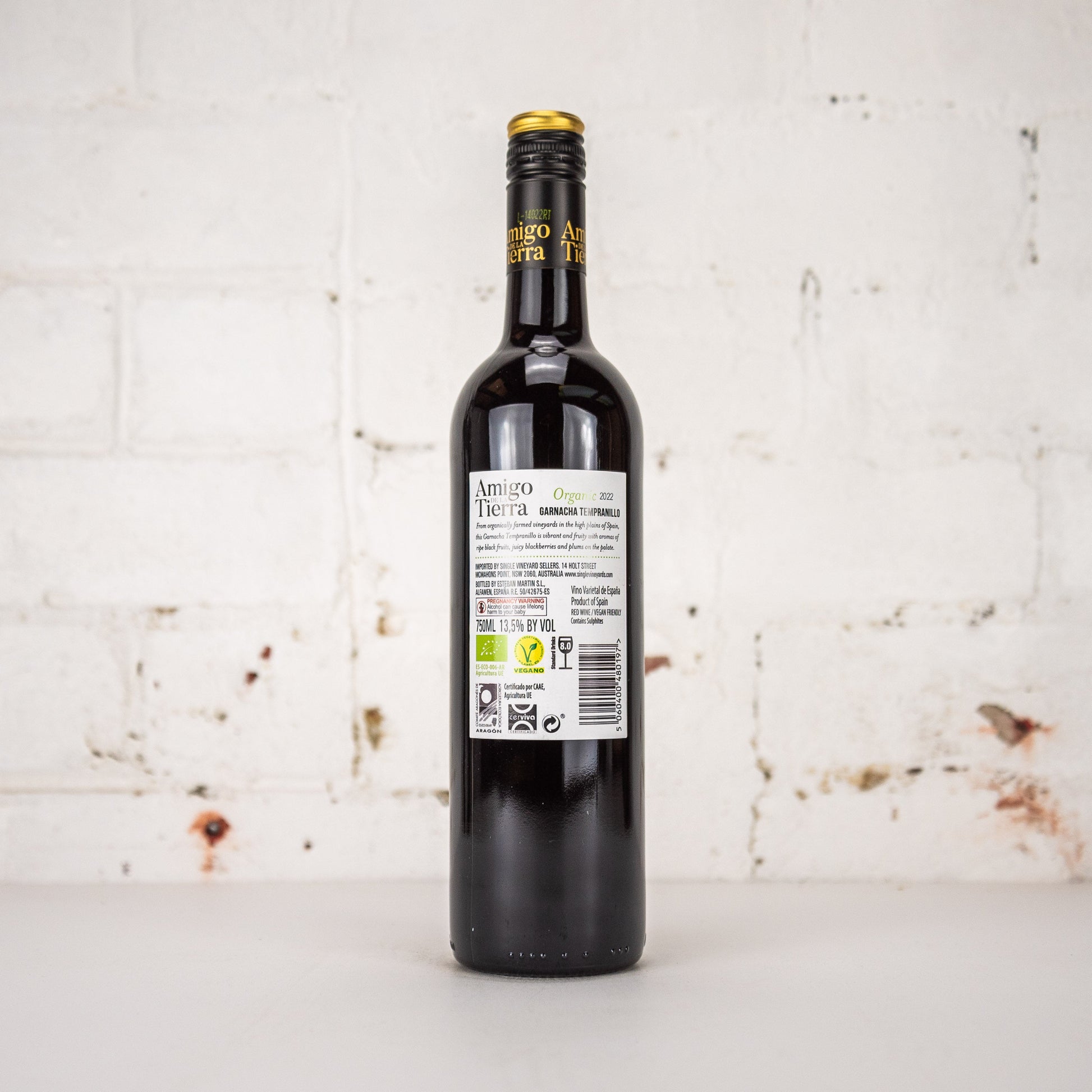 Amigo de la Tierra - Organic Garnacha Tempranillo 750ml