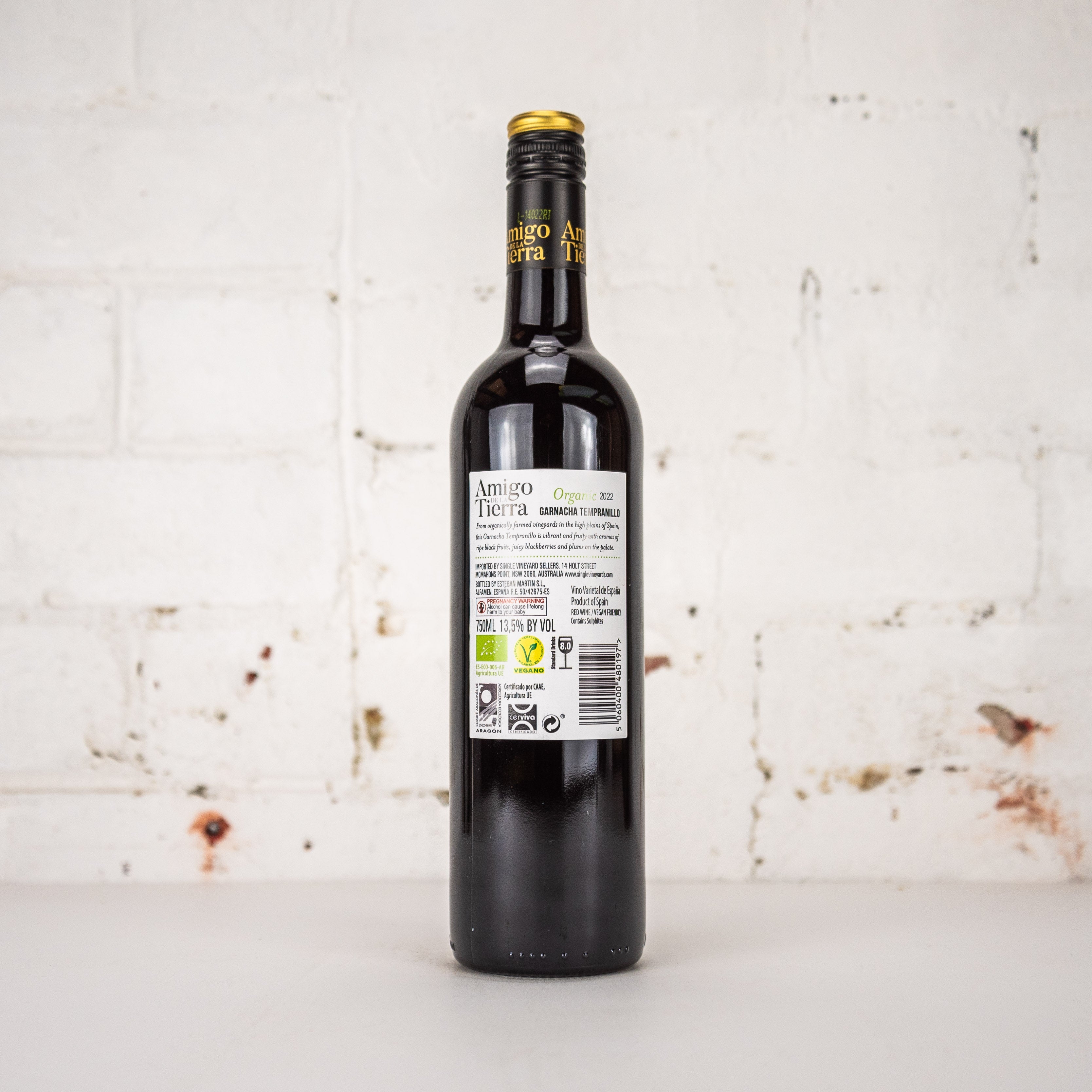 Amigo de la Tierra - Organic Garnacha Tempranillo 750ml