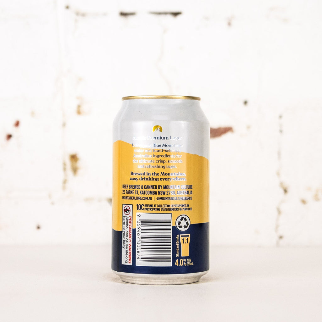 Mountain Culture - APL Aussie Premium Lager