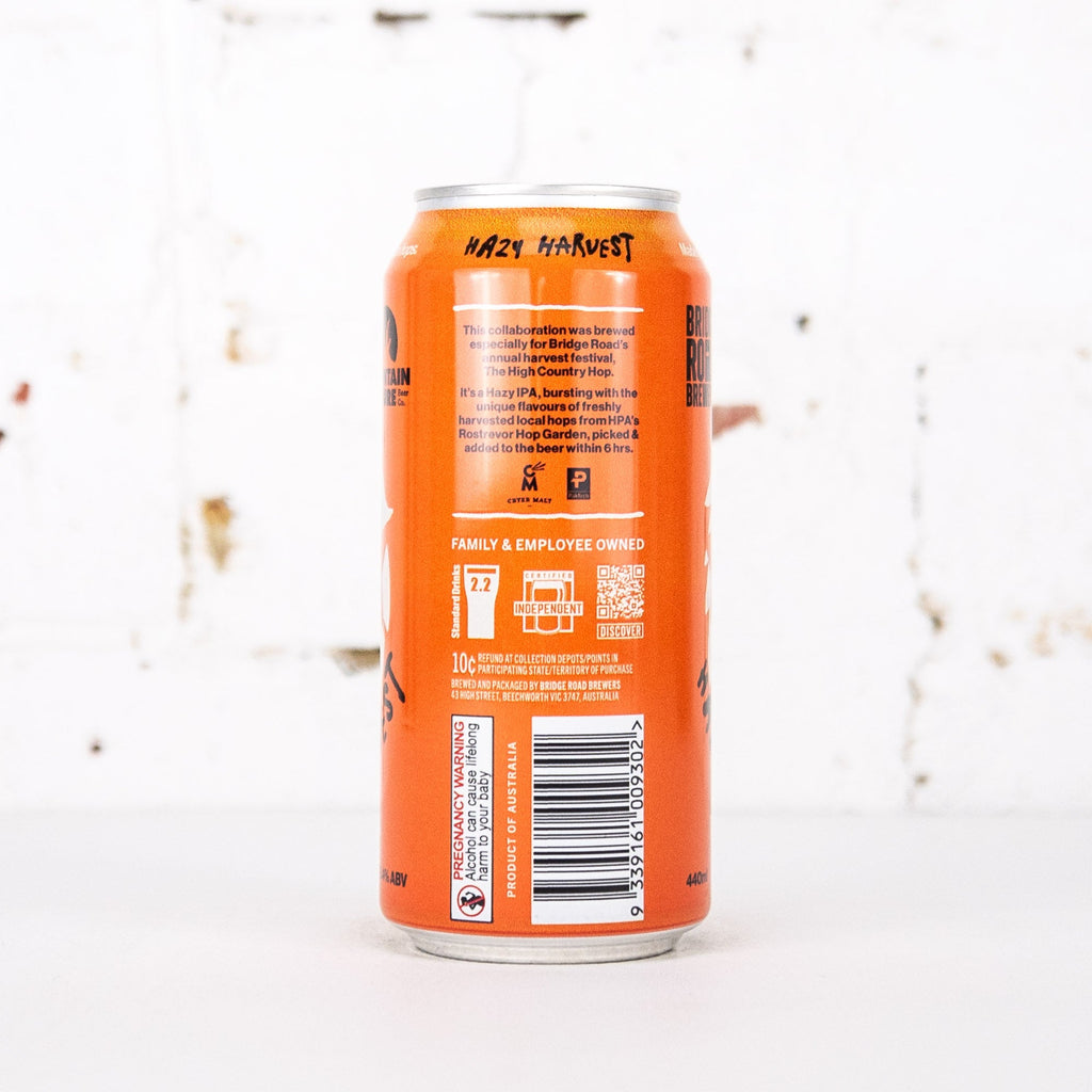 Bridge Road x Mountain Culture 'Hazy Harvest 2025' Fresh Hop IPA