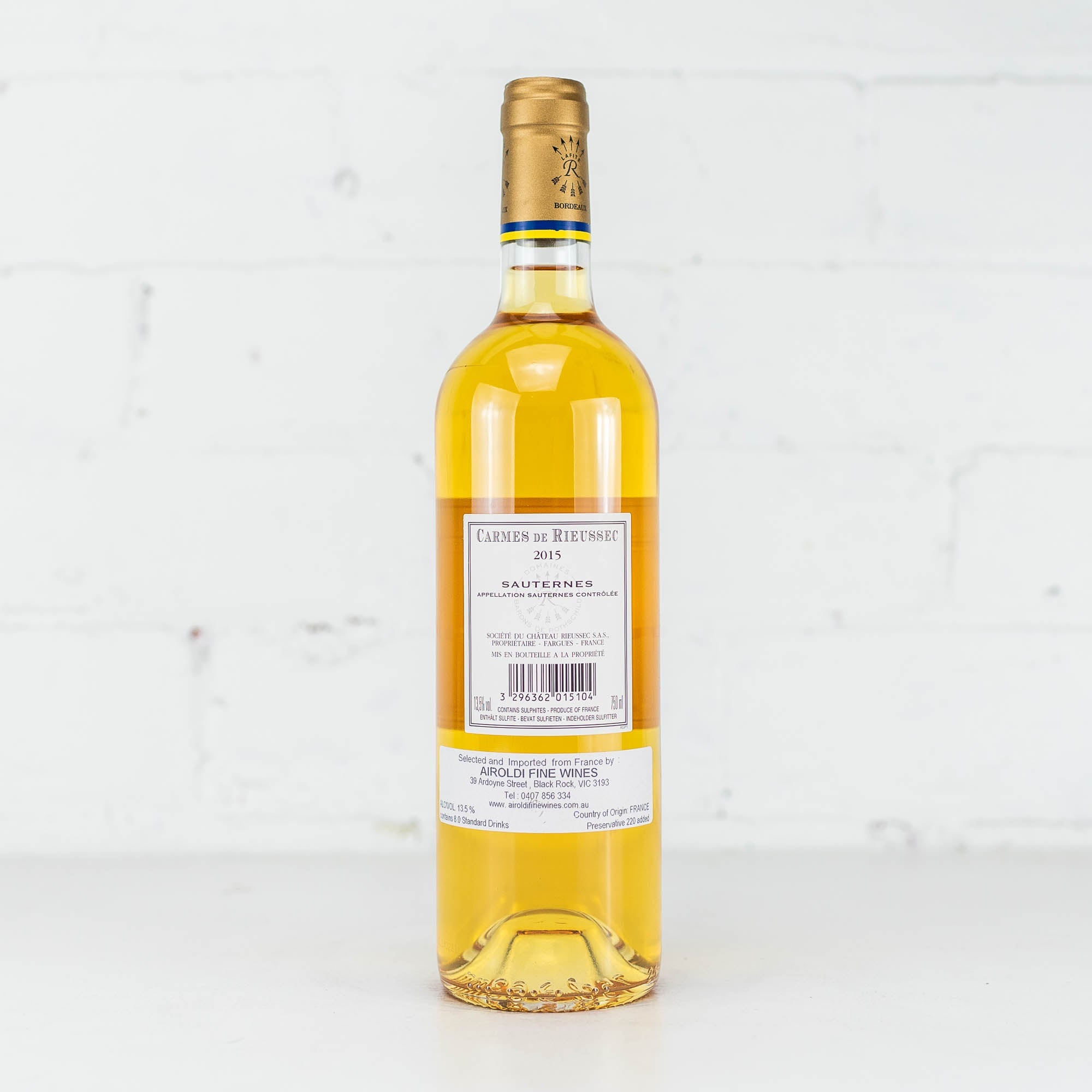 Carmes De Rieussec - Sauternes 2015 750ML