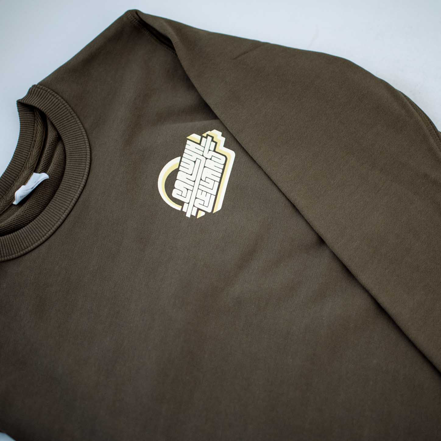 Carwyn Cellars - Retro Branded Crew Jumper (Olive)